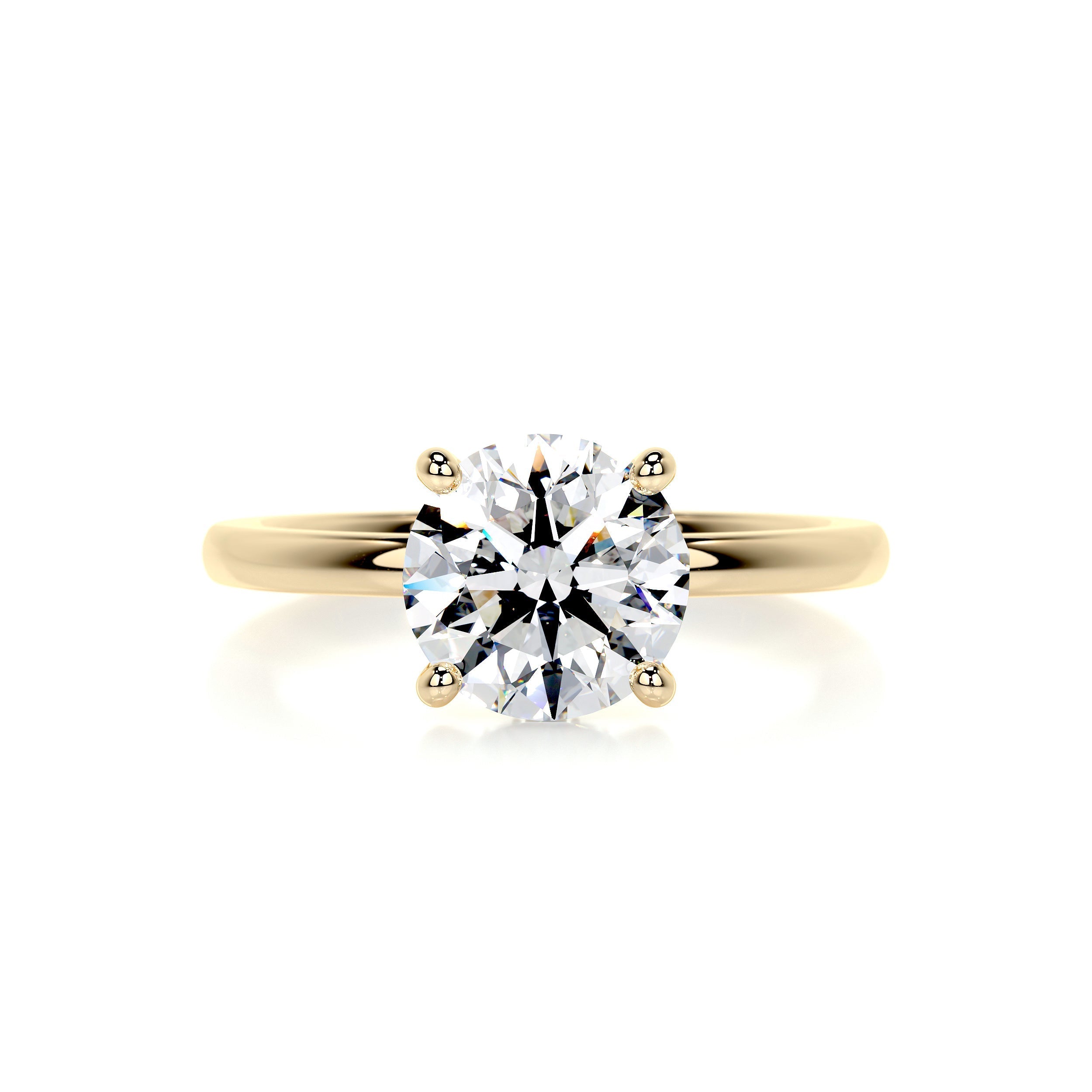 Cynthia Diamond Engagement Ring -18K Yellow Gold (RTS)