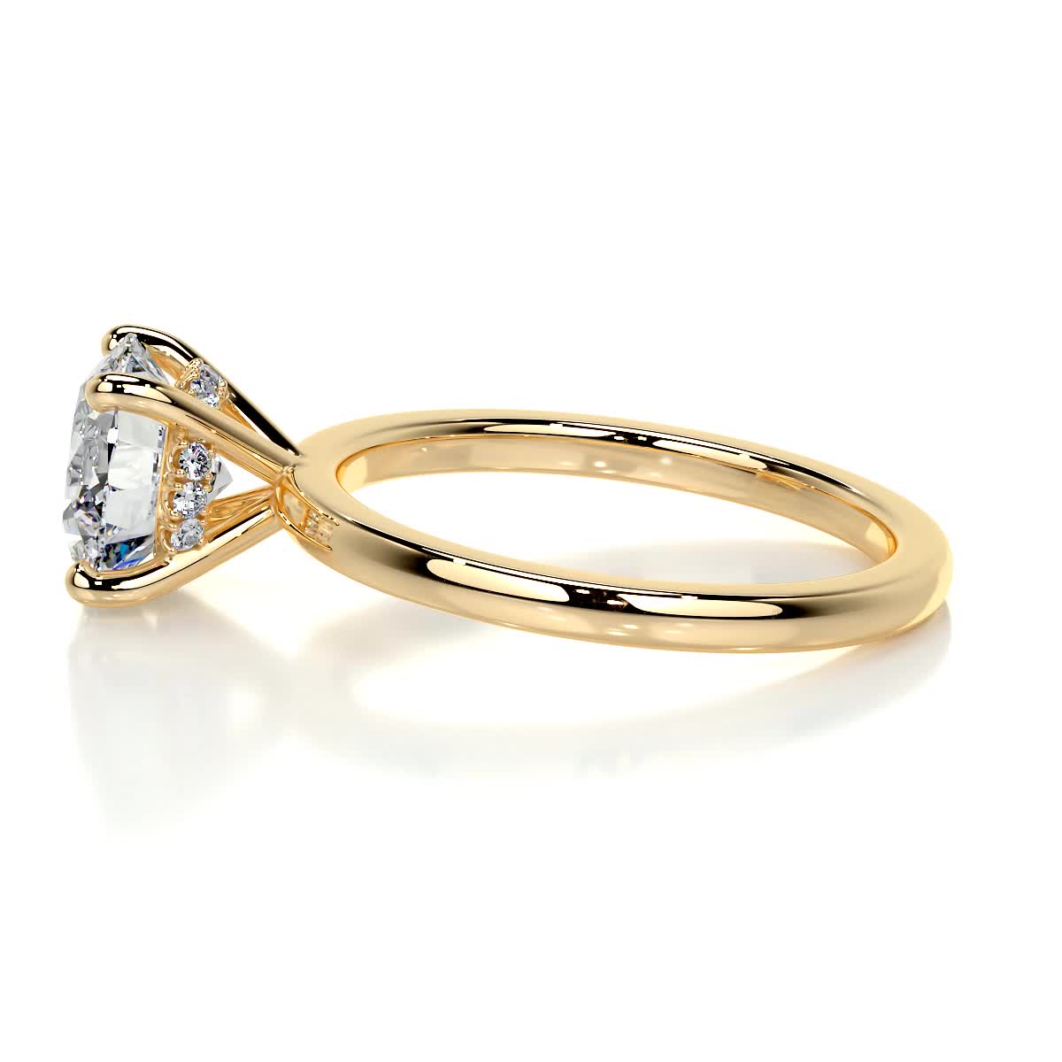 Cynthia Diamond Engagement Ring -18K Yellow Gold (RTS)