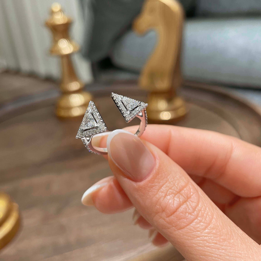 Olivia Fashion Diamond Ring   (1 carat) -14K White Gold (RTS)