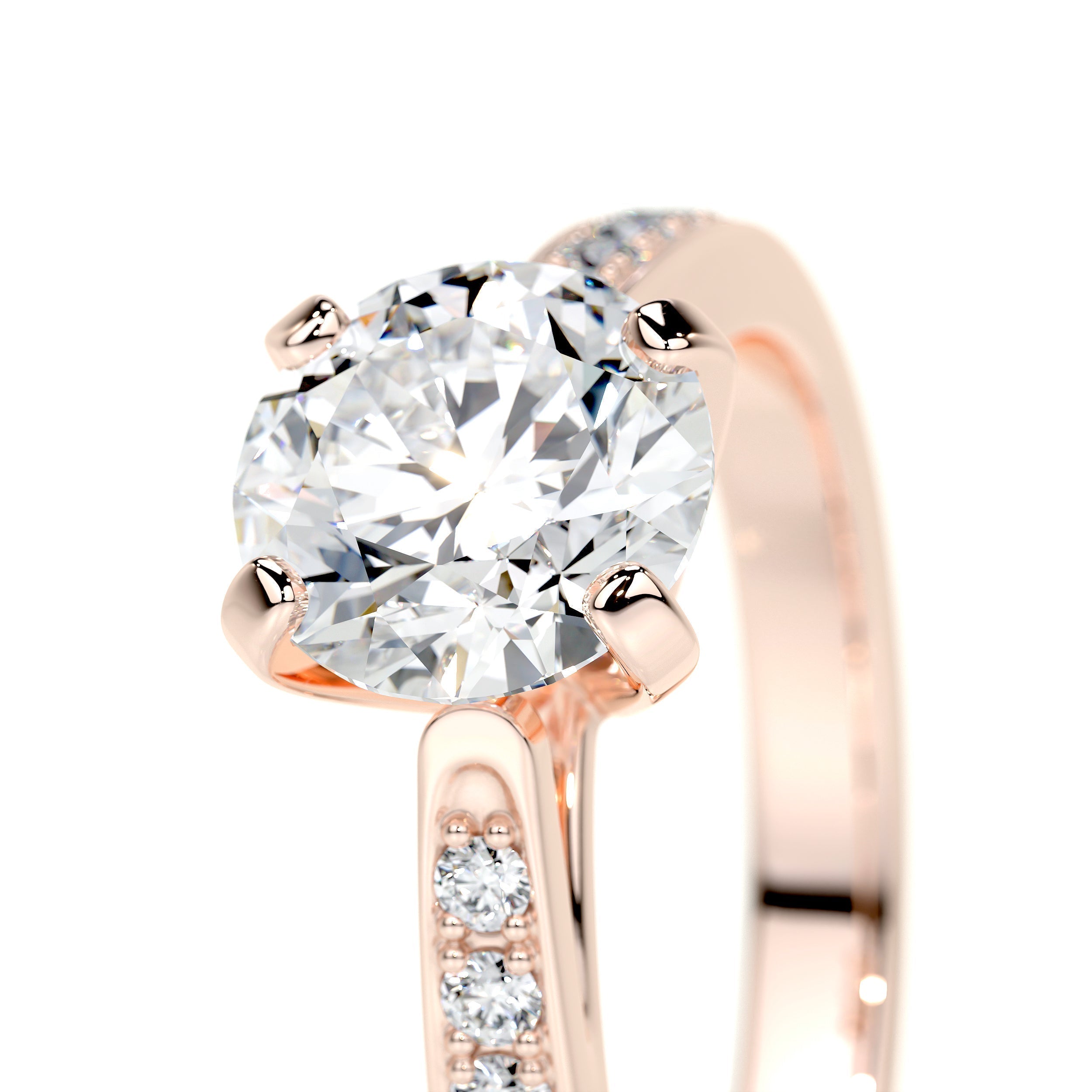 Margaret Lab Grown Diamond Ring -14K Rose Gold (RTS)