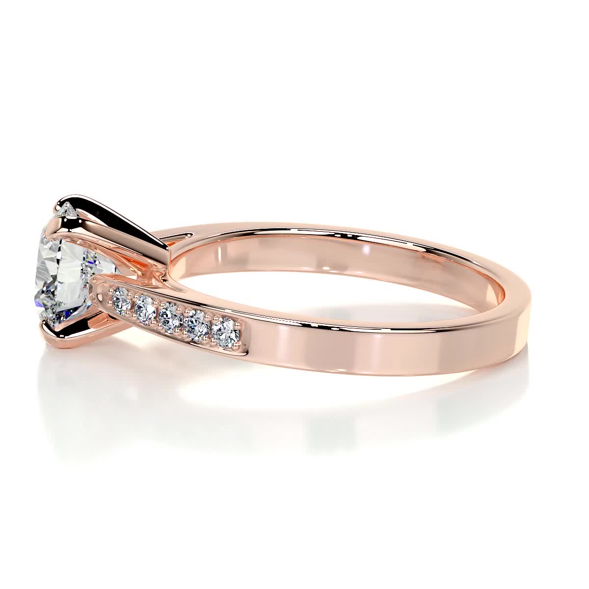 Margaret Lab Grown Diamond Ring -14K Rose Gold (RTS)