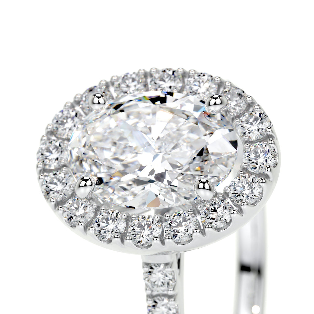Maria Lab Grown Diamond Ring - 18K White Gold (RTS)