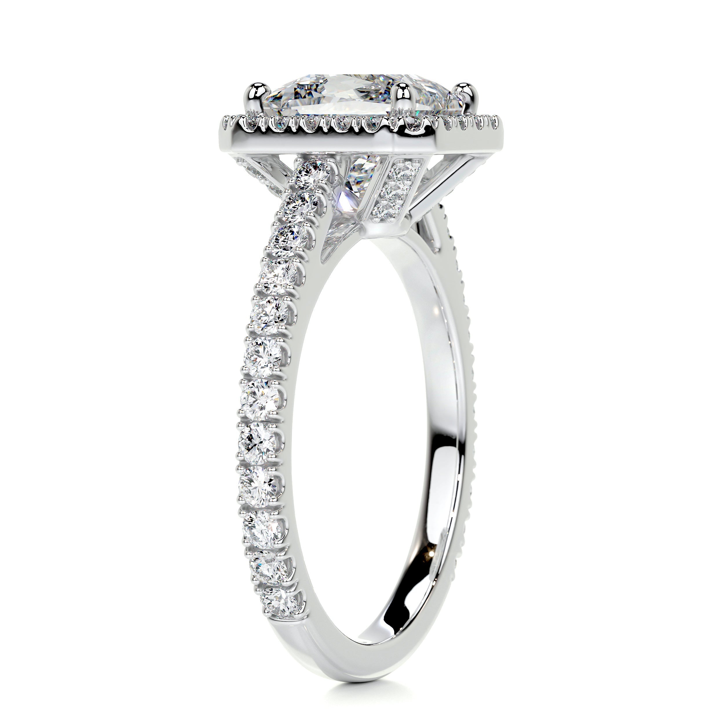 Selena Diamond Engagement Ring -18K White Gold (RTS)