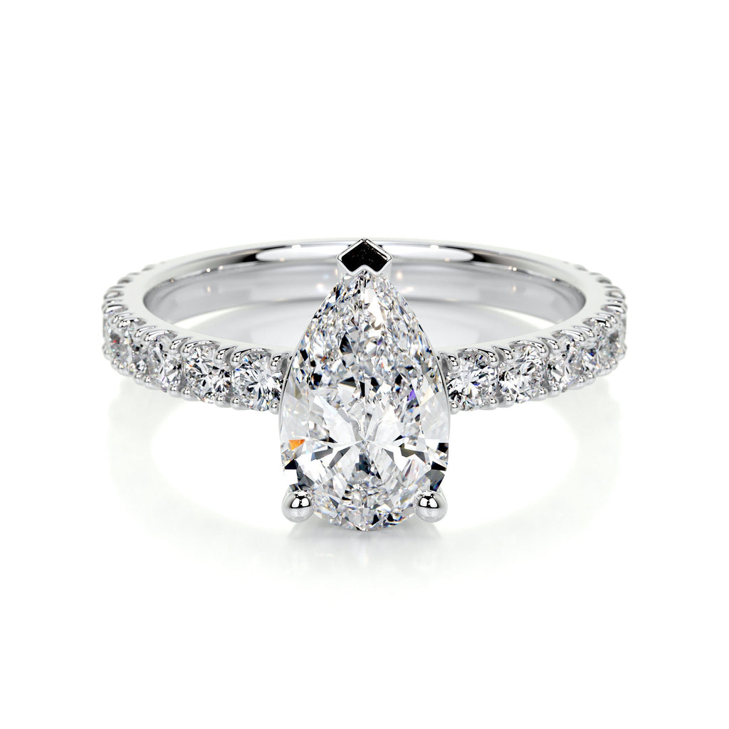 Hailey Lab Grown Diamond Ring -14K White Gold (RTS)