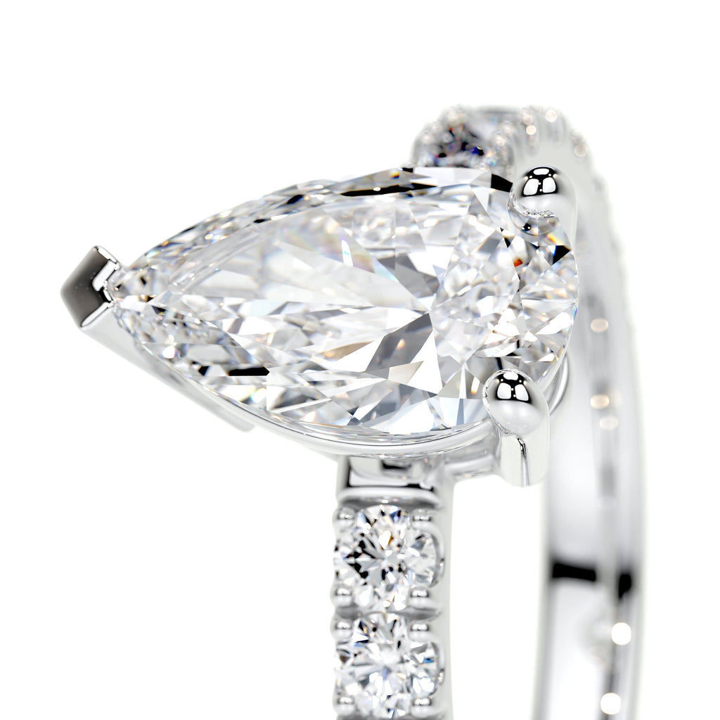 Hailey Lab Grown Diamond Ring -14K White Gold (RTS)