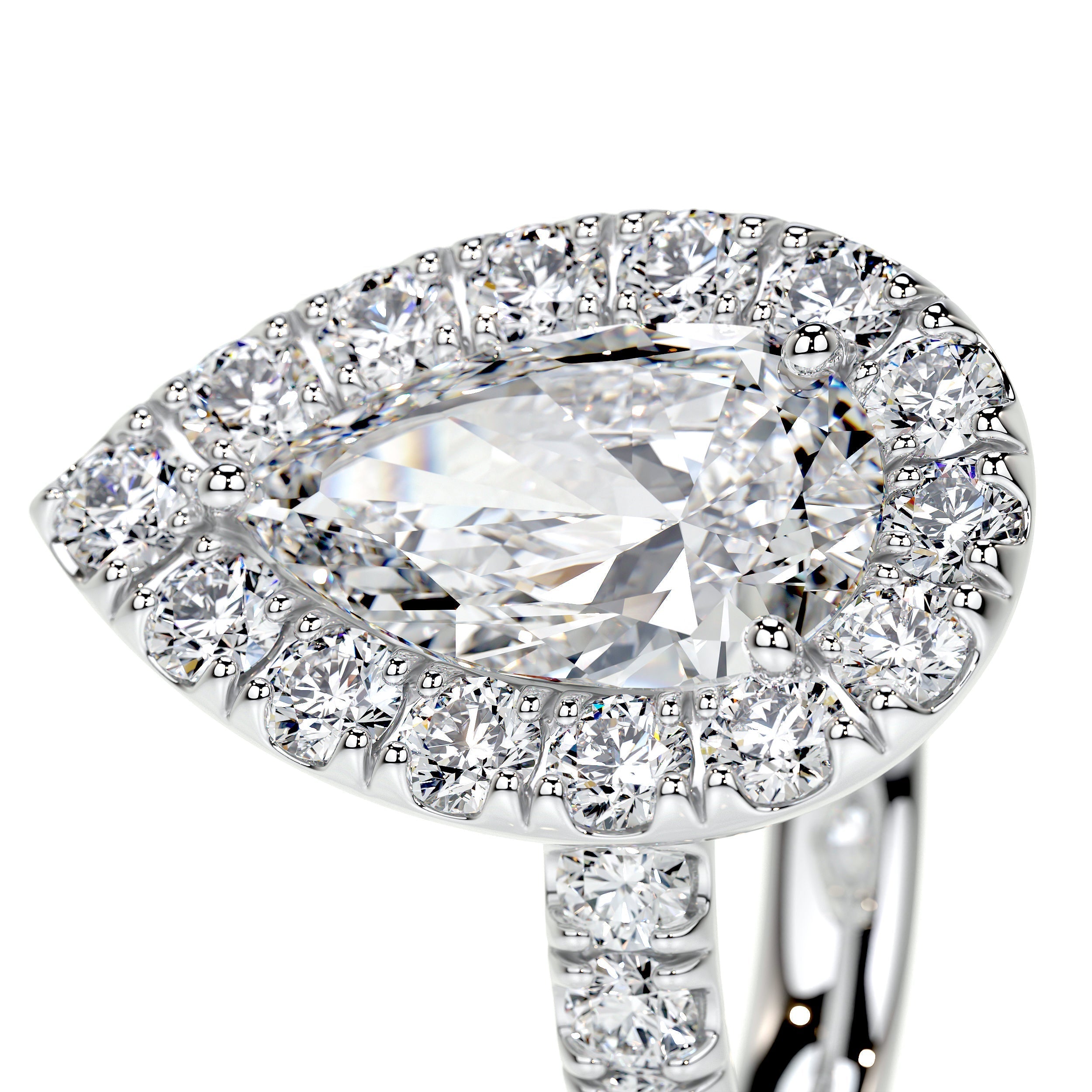 Maya Lab Grown Diamond Ring -14K White Gold (RTS)