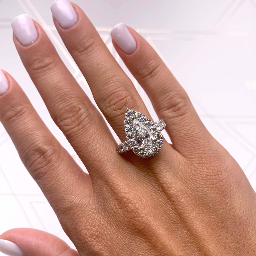 Maya Diamond Engagement Ring -14K White Gold (RTS)