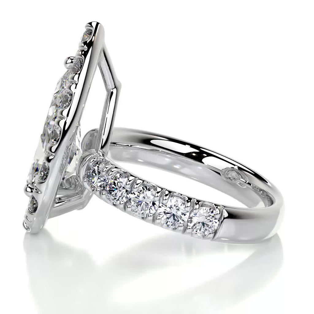 Maya Diamond Engagement Ring -14K White Gold (RTS)