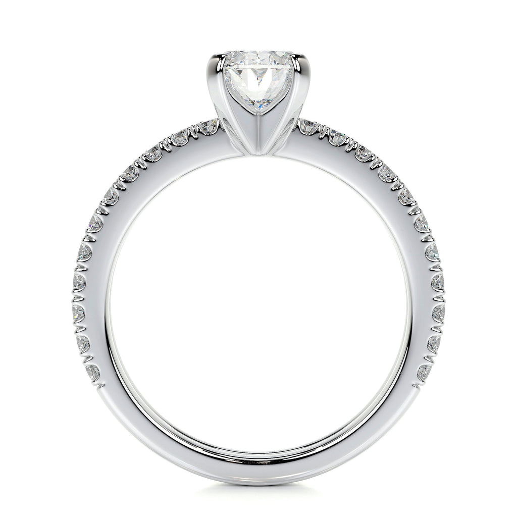 Stephanie Moissanite Diamond Bridal Set -14K White Gold (RTS)