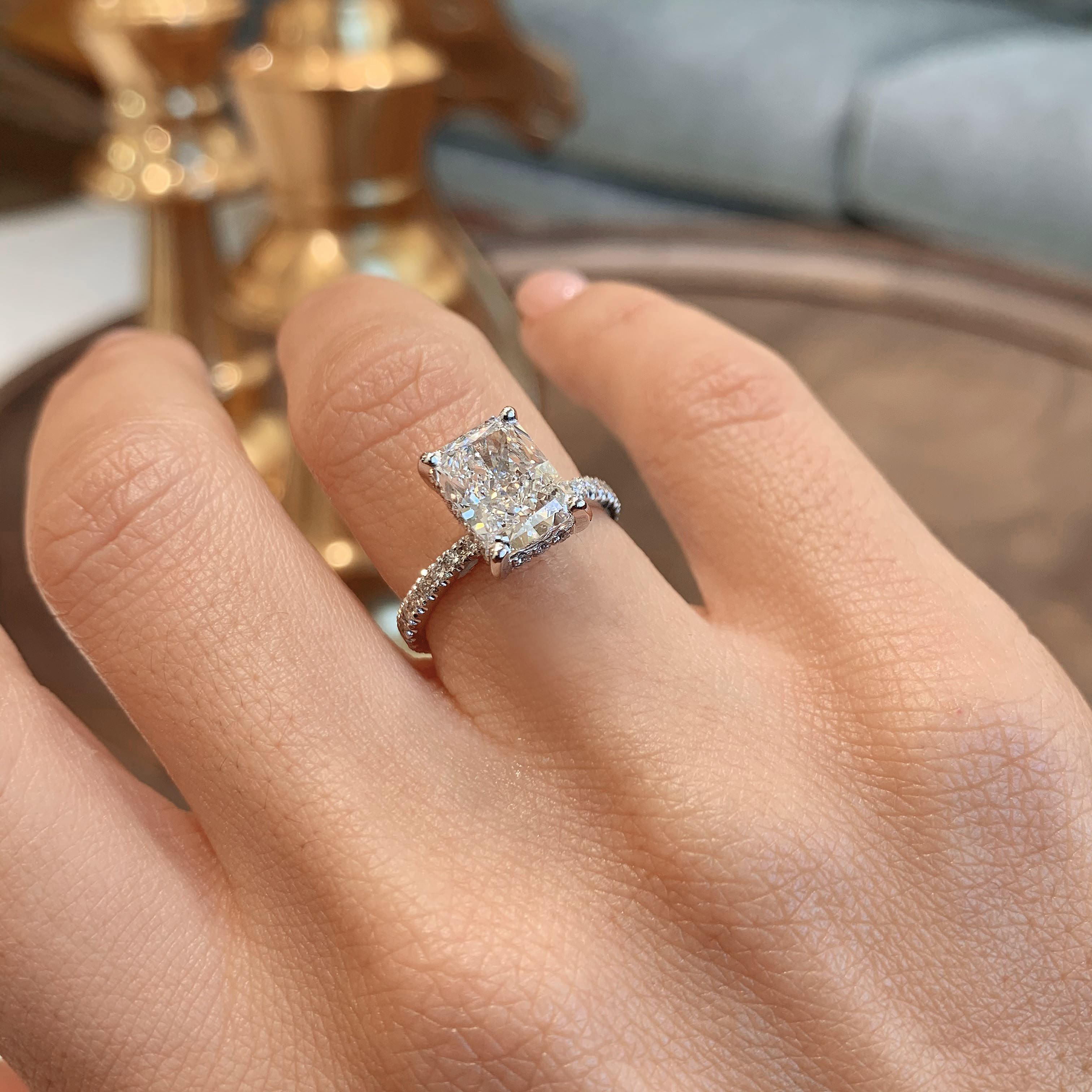 Luna Lab Grown Diamond Ring -Platinum (RTS)