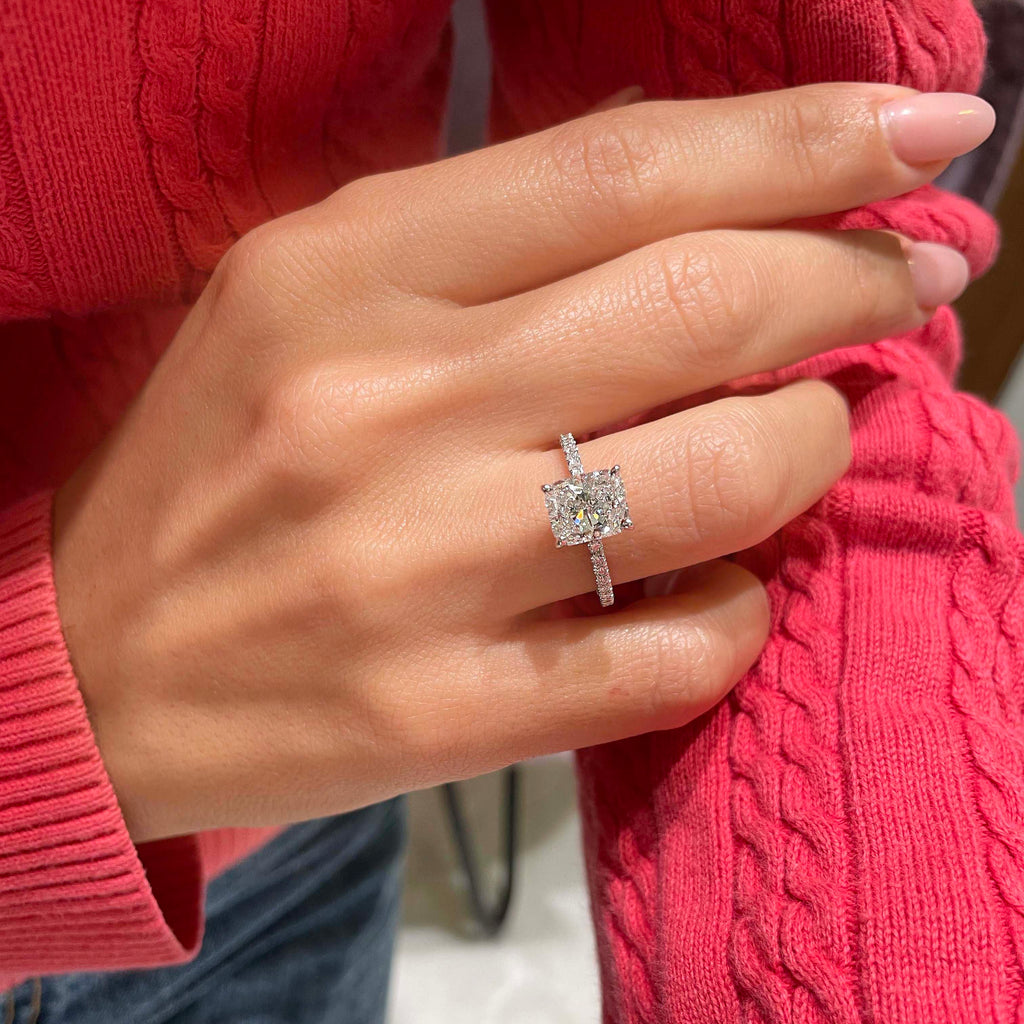 Luna Lab Grown Diamond Ring -Platinum (RTS)