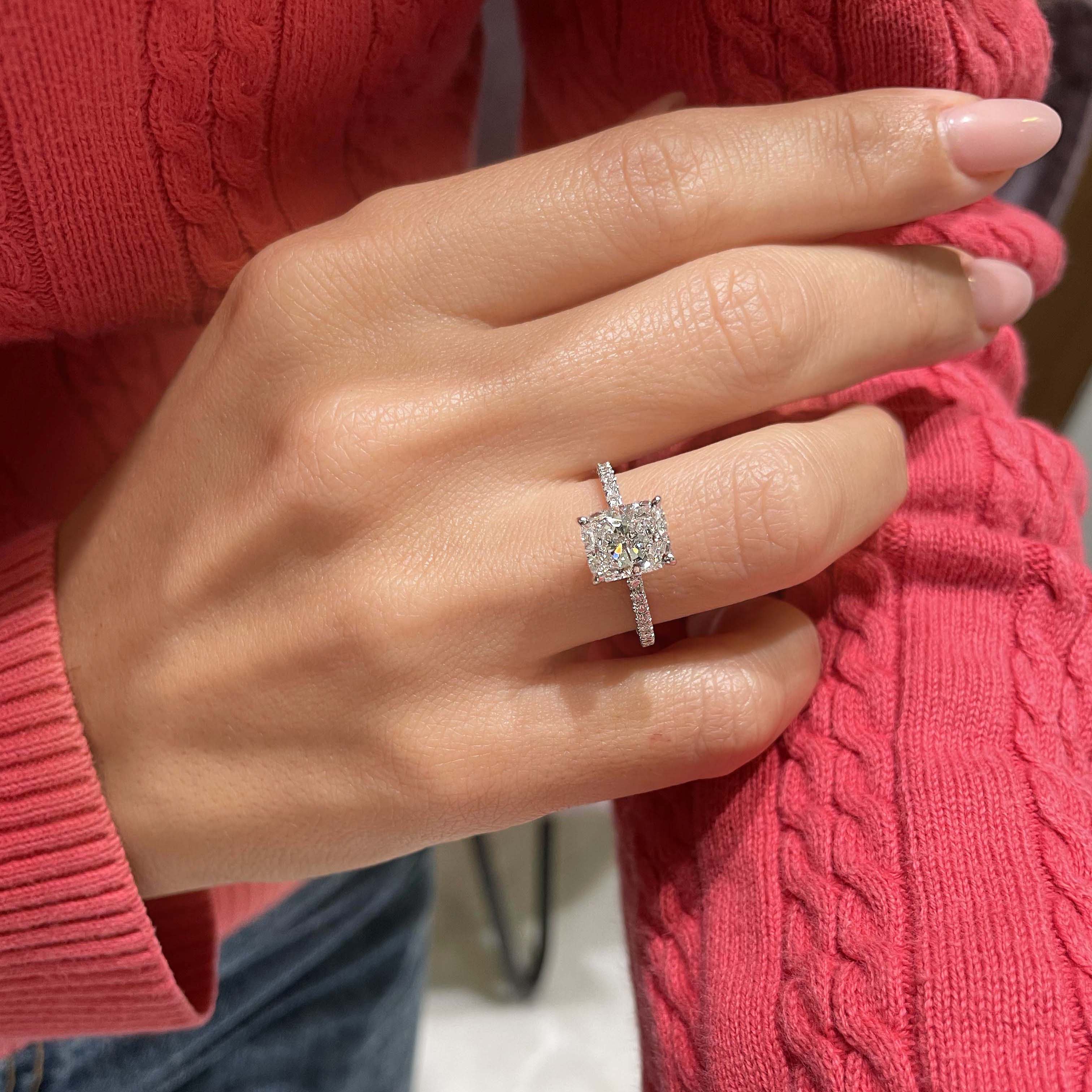 Luna Lab Grown Diamond Ring -Platinum (RTS)
