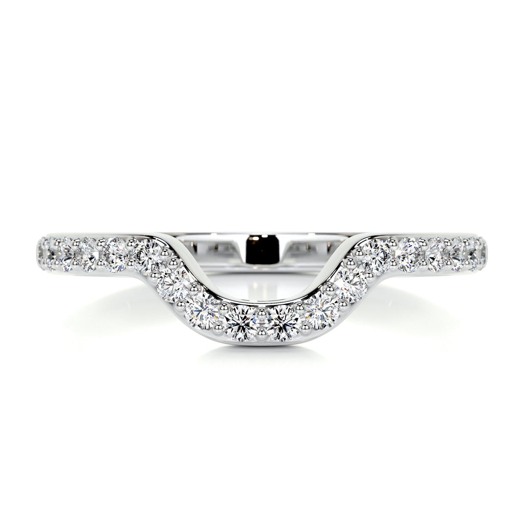 Nina Diamond Wedding Ring   (0.2 Carat) -14K White Gold (RTS)