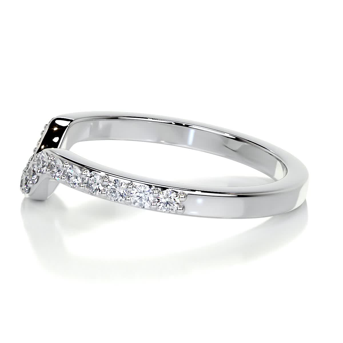 Nina Lab Grown Diamond Wedding Ring   (0.2 Carat) -Platinum (RTS)