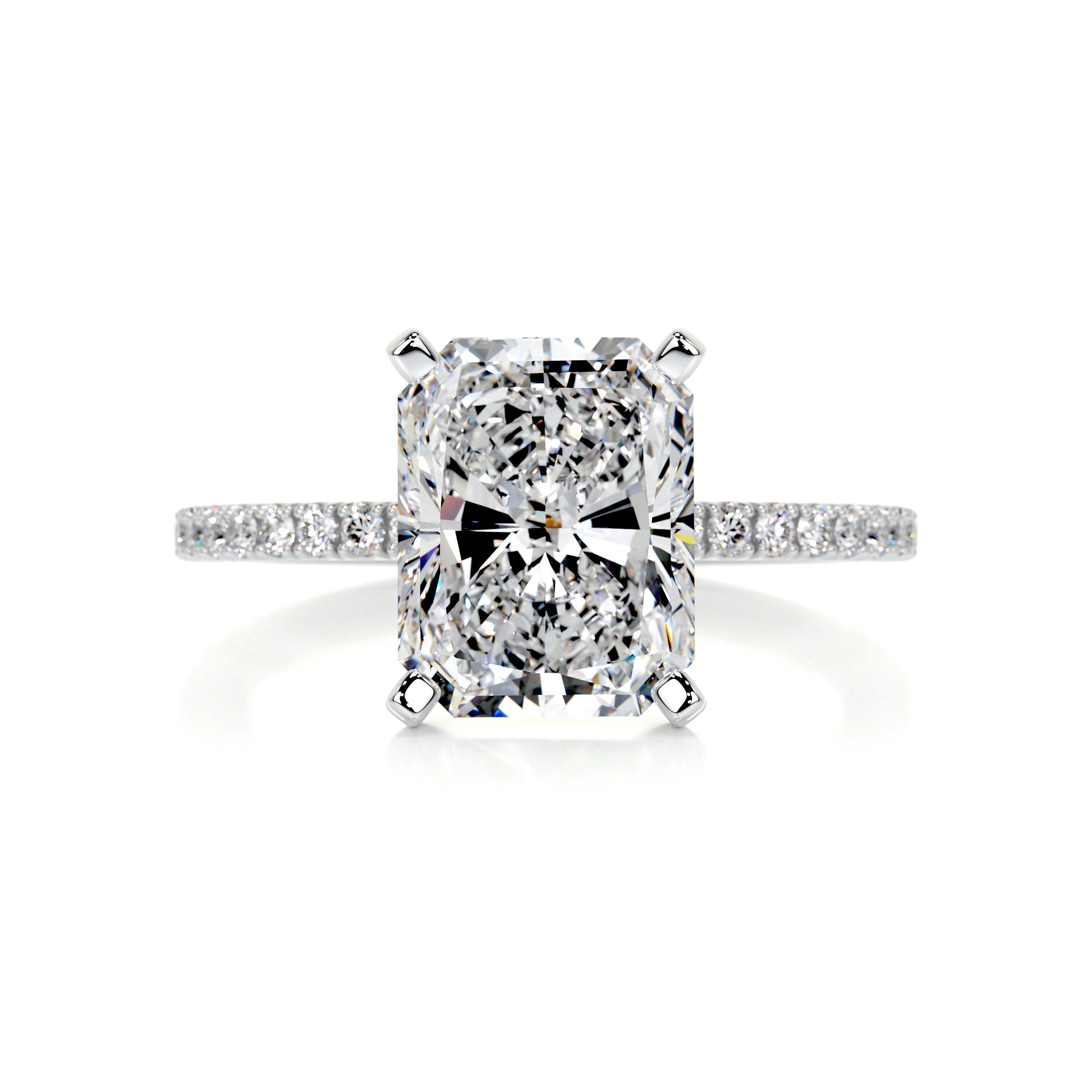 Audrey Diamond Engagement Ring -14K White Gold (RTS)