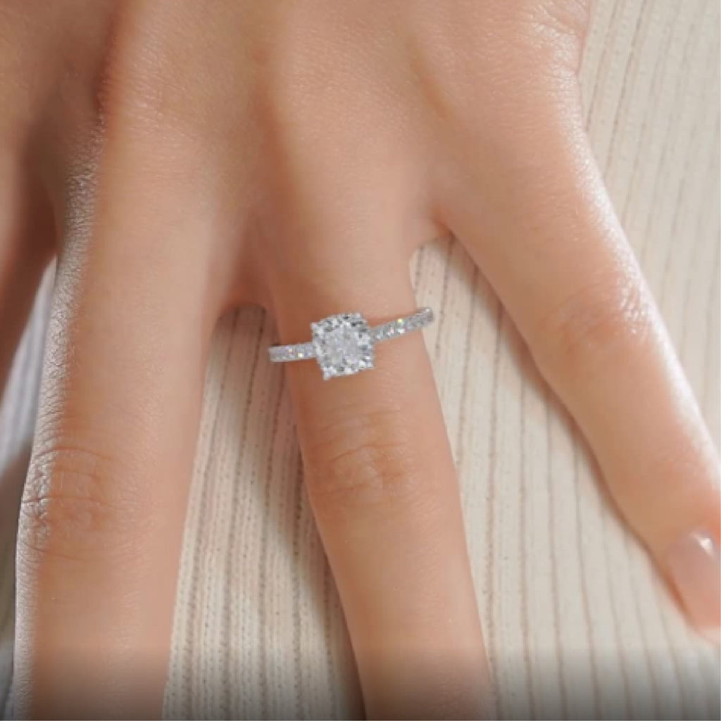 Cassandra Lab Grown Diamond Ring -Platinum (RTS)