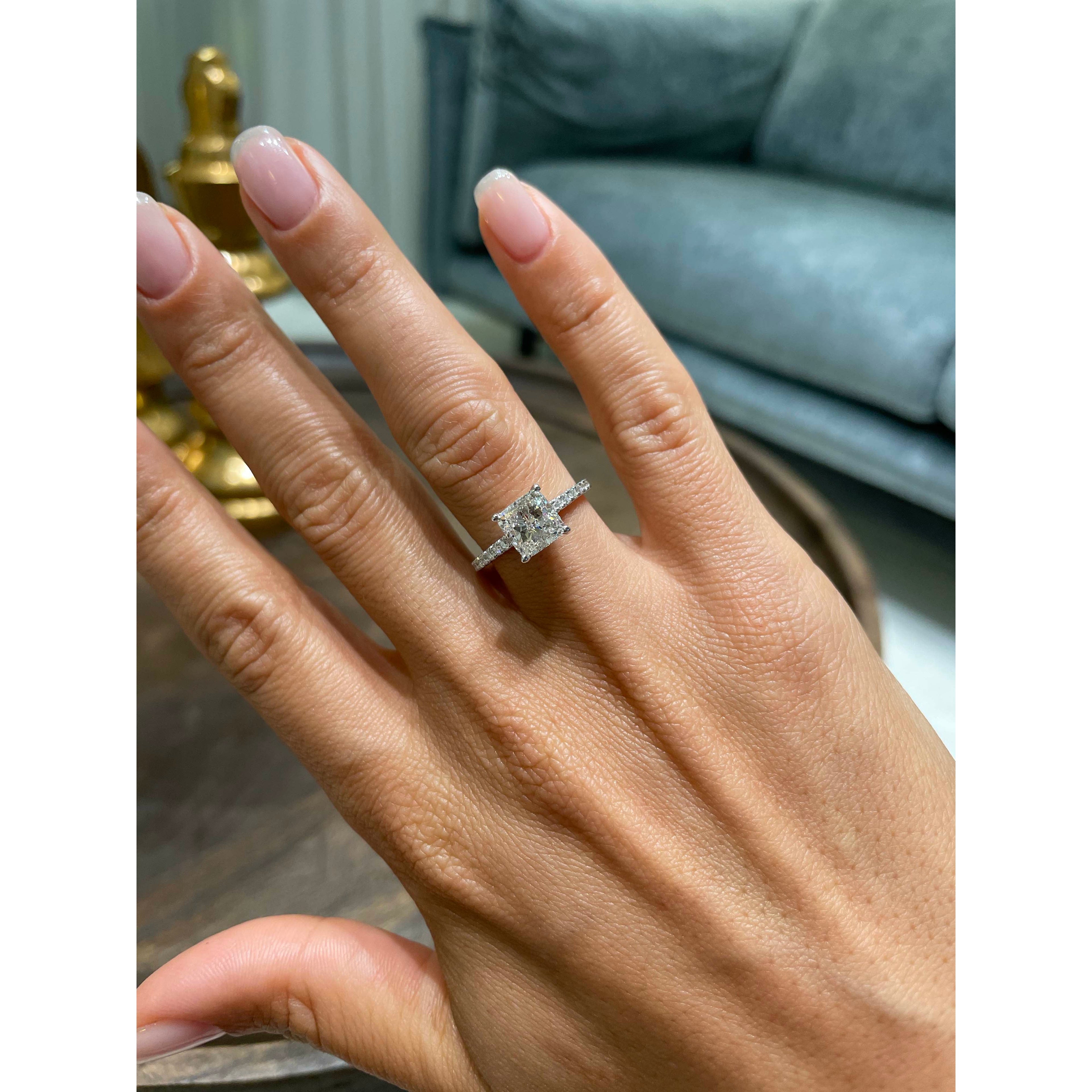Cassandra Lab Grown Diamond Ring -Platinum (RTS)