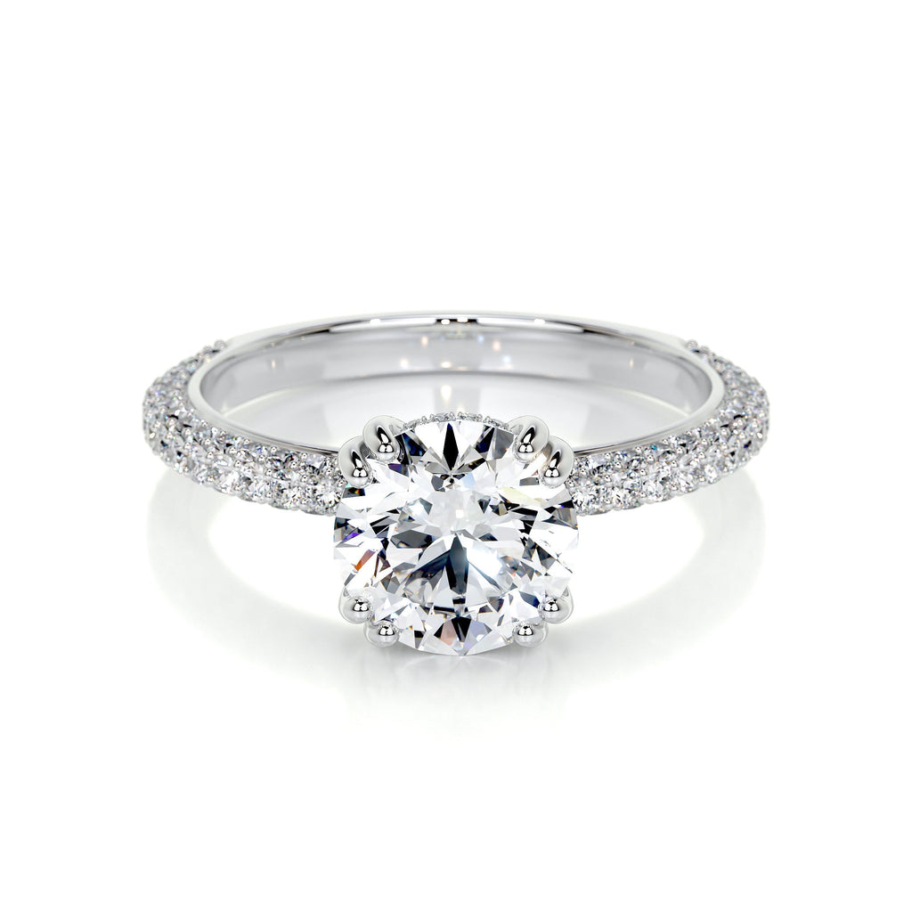 Lorena Lab Grown Diamond Ring -14K White Gold (RTS)