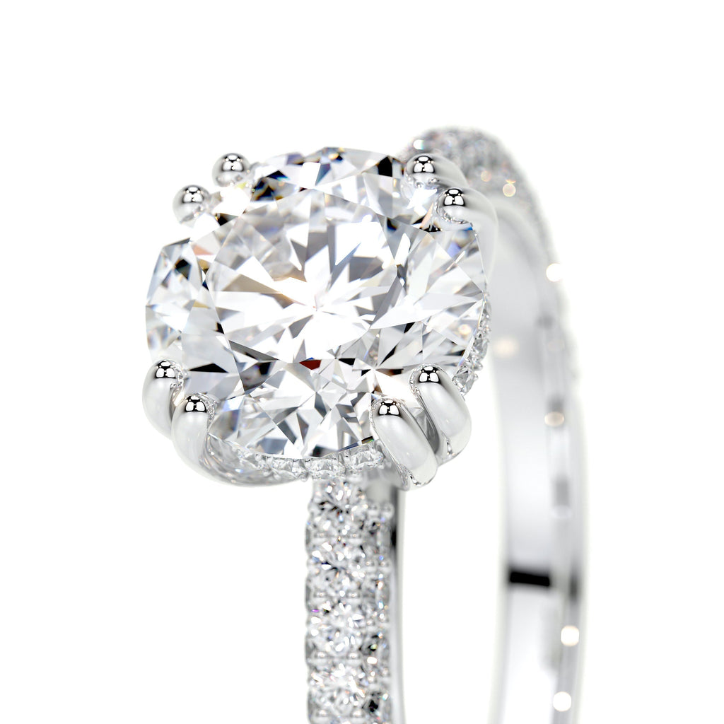 Lorena Lab Grown Diamond Ring -14K White Gold (RTS)