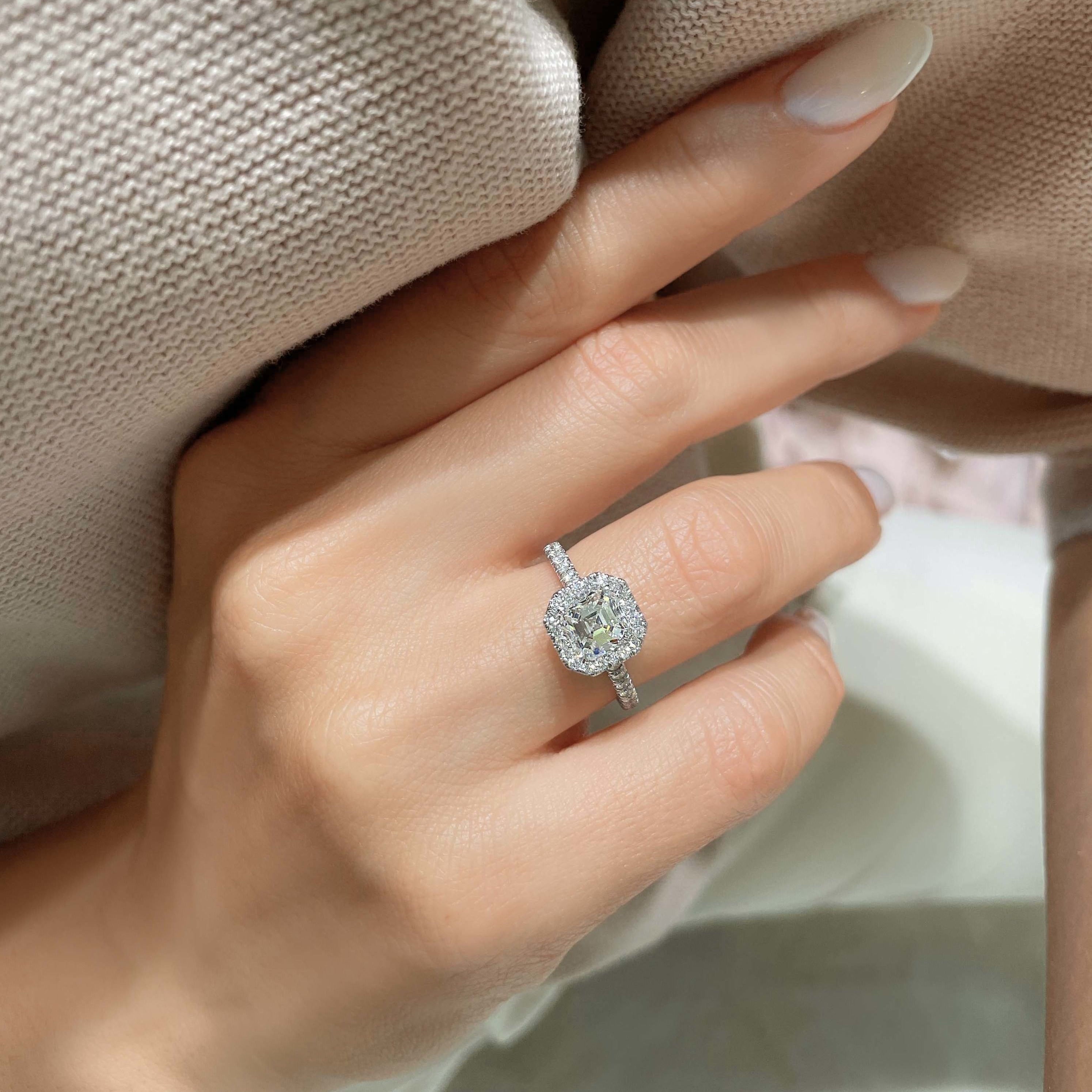 Brooklyn Lab Grown Diamond Ring -14K White Gold (RTS)
