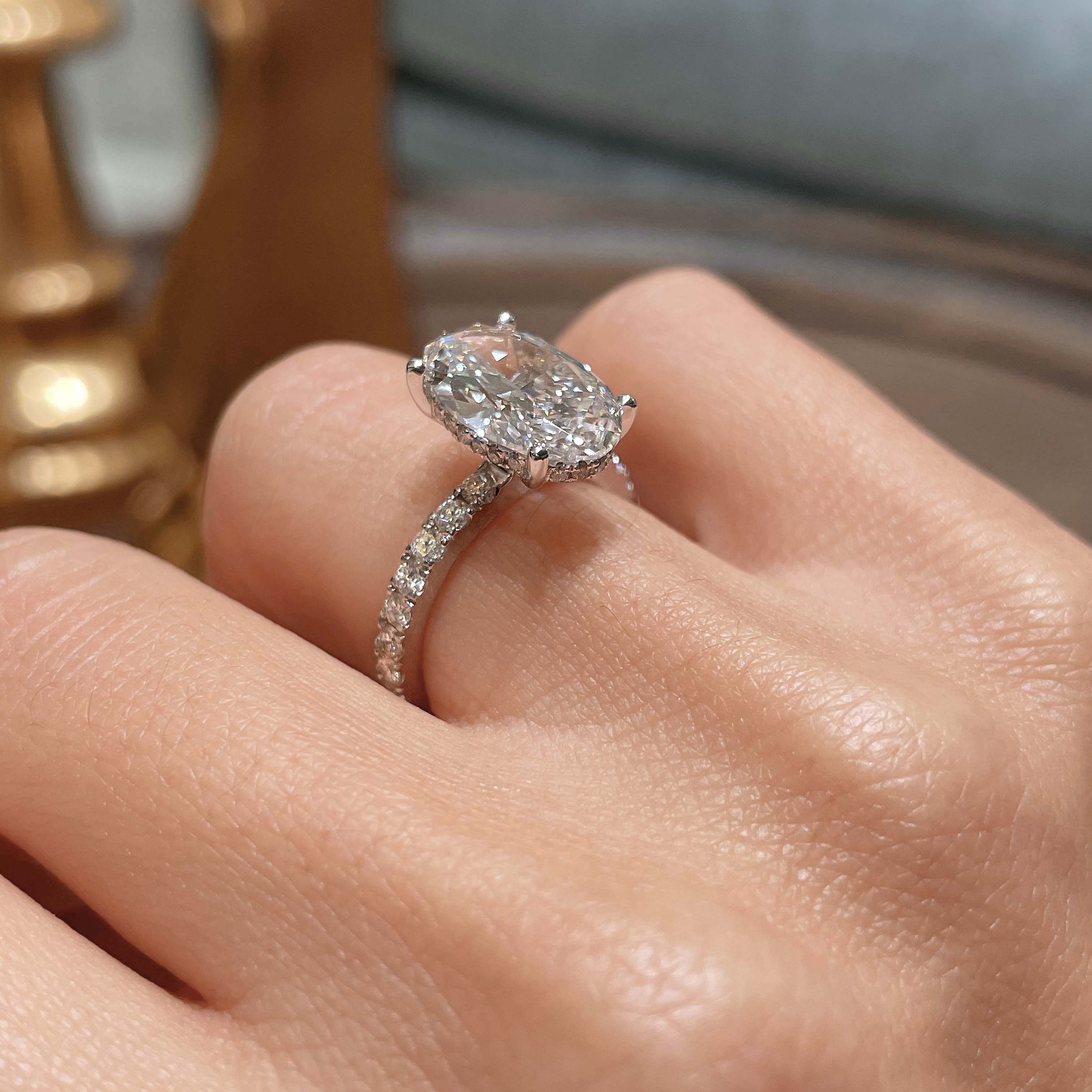 Lucy Lab Grown Diamond Ring -Platinum (RTS)
