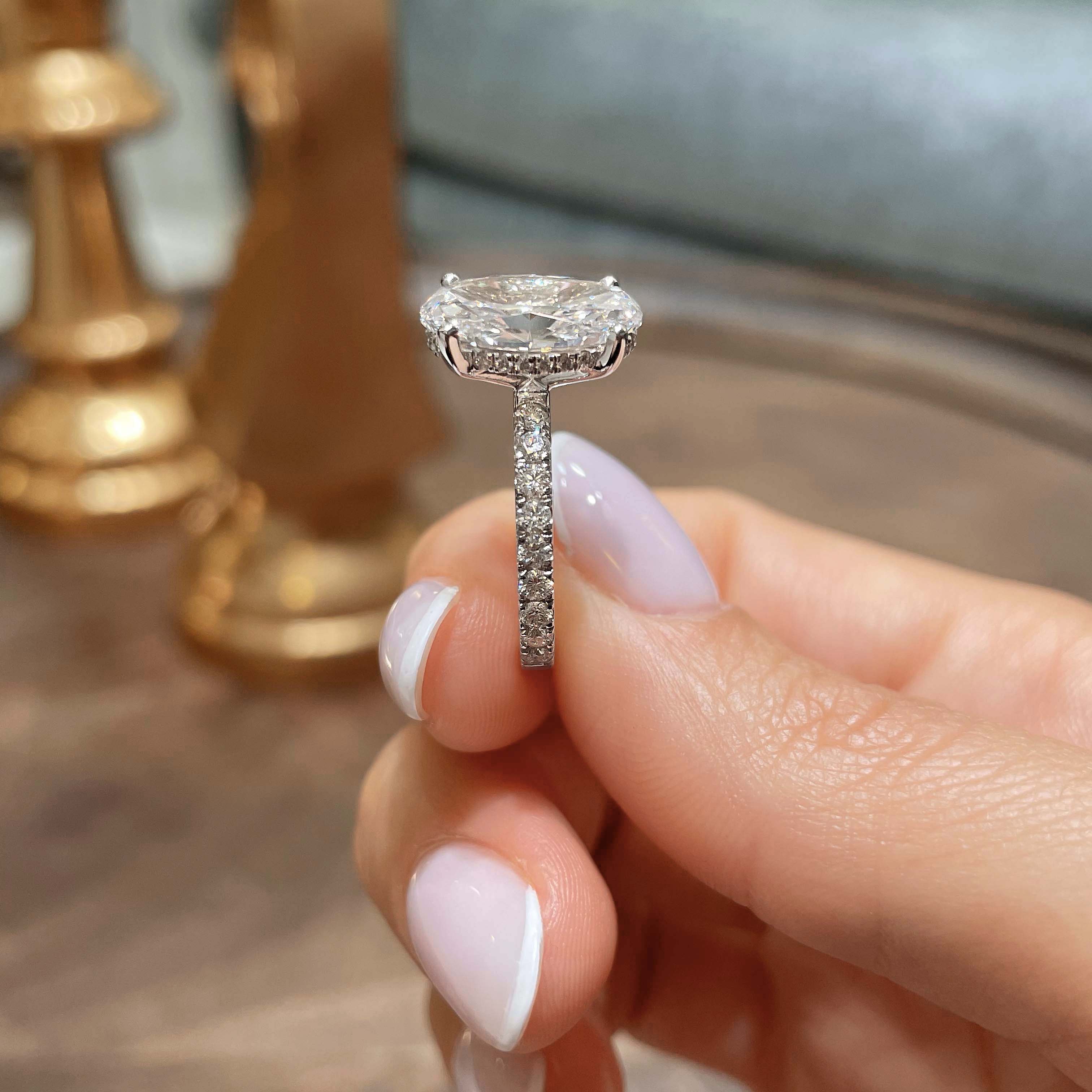 Lucy Lab Grown Diamond Ring -Platinum (RTS)