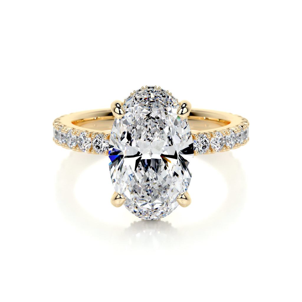 Lucy Lab Grown Diamond Ring -18K Yellow Gold (RTS)