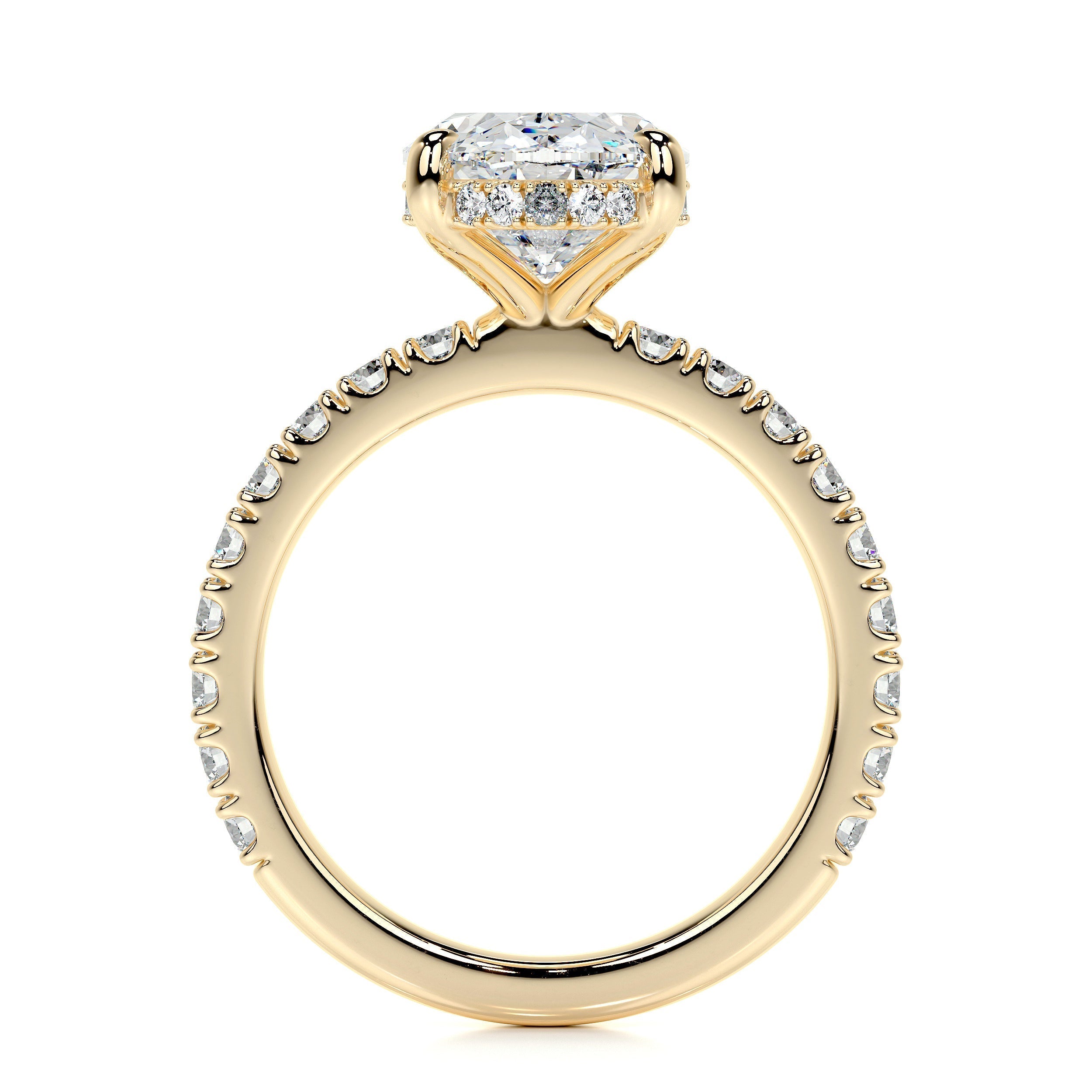 Lucy Lab Grown Diamond Ring -18K Yellow Gold (RTS)