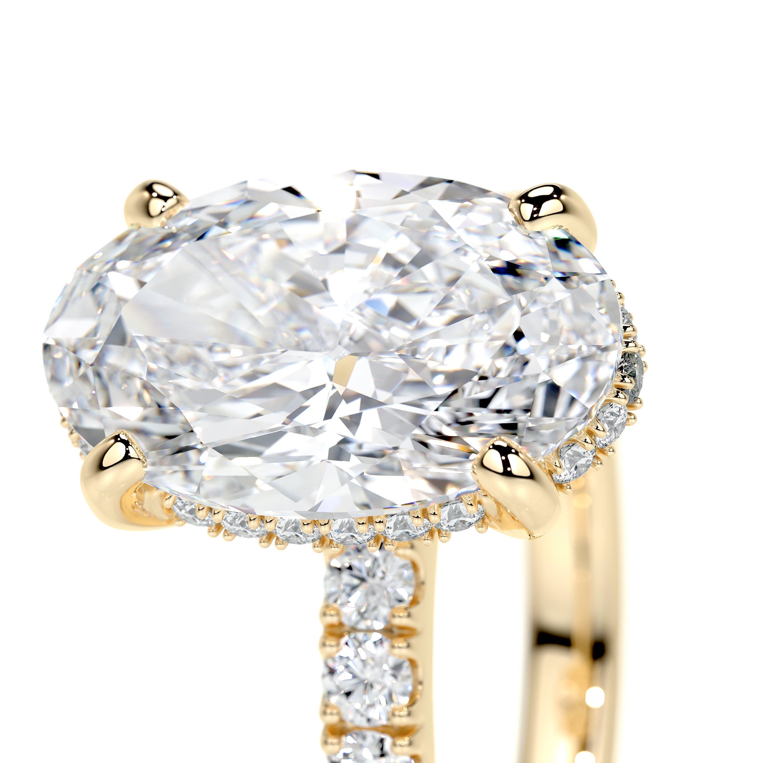 Lucy Lab Grown Diamond Ring -18K Yellow Gold (RTS)