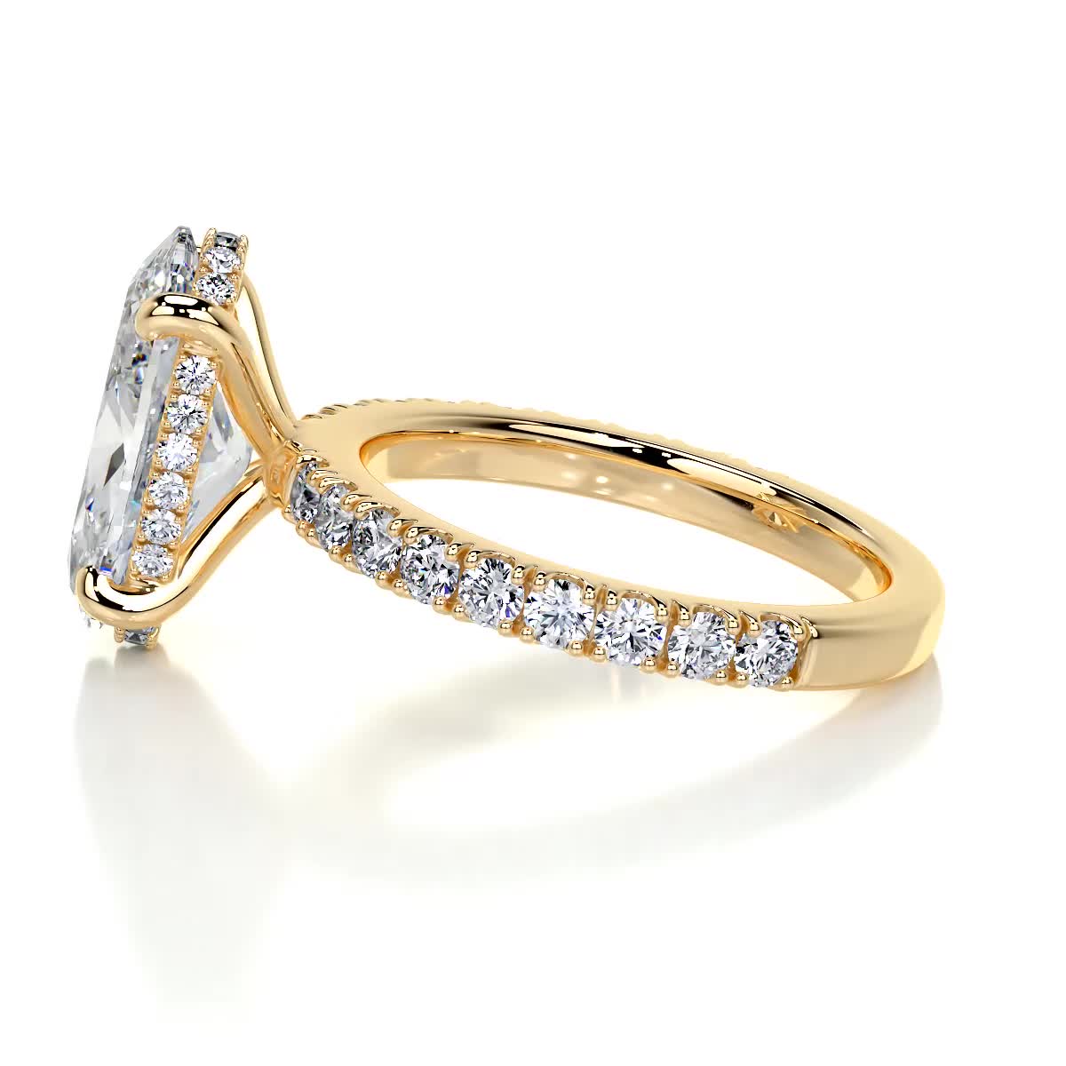 Lucy Lab Grown Diamond Ring -18K Yellow Gold (RTS)