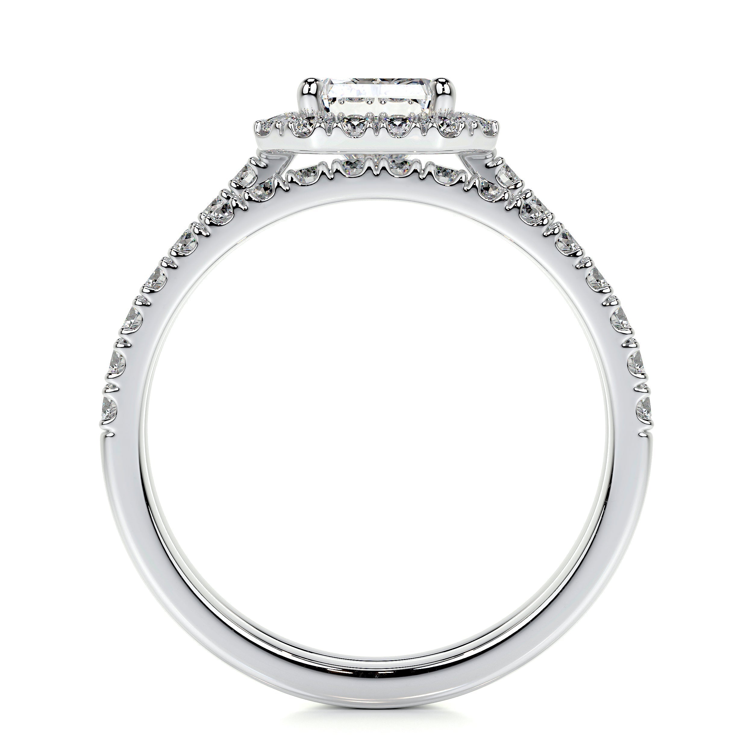 Andrea Lab Grown Diamond Bridal Set -14K White Gold (RTS) (RTS)