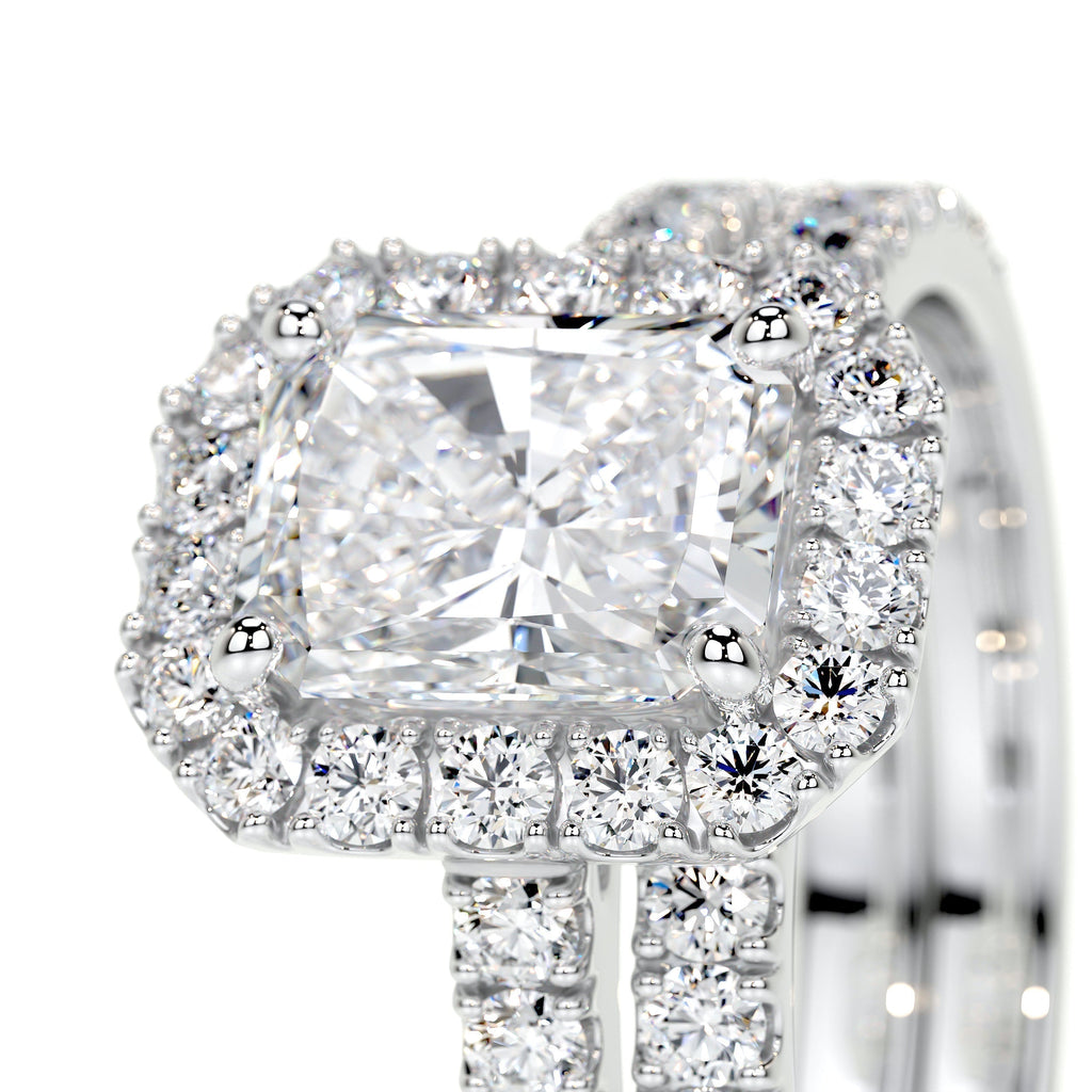 Andrea Lab Grown Diamond Bridal Set -14K White Gold (RTS) (RTS)