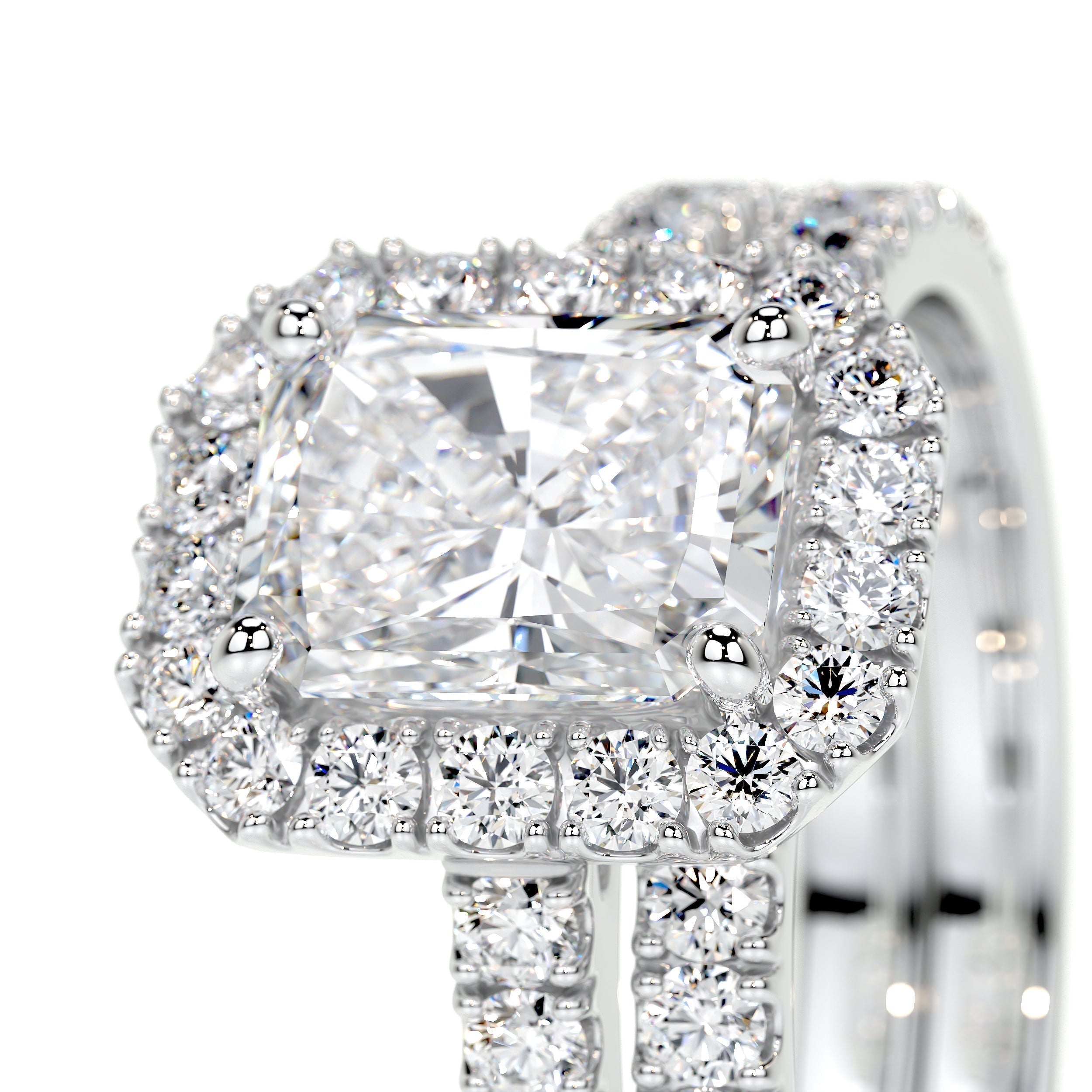 Andrea Lab Grown Diamond Bridal Set -14K White Gold (RTS) (RTS)