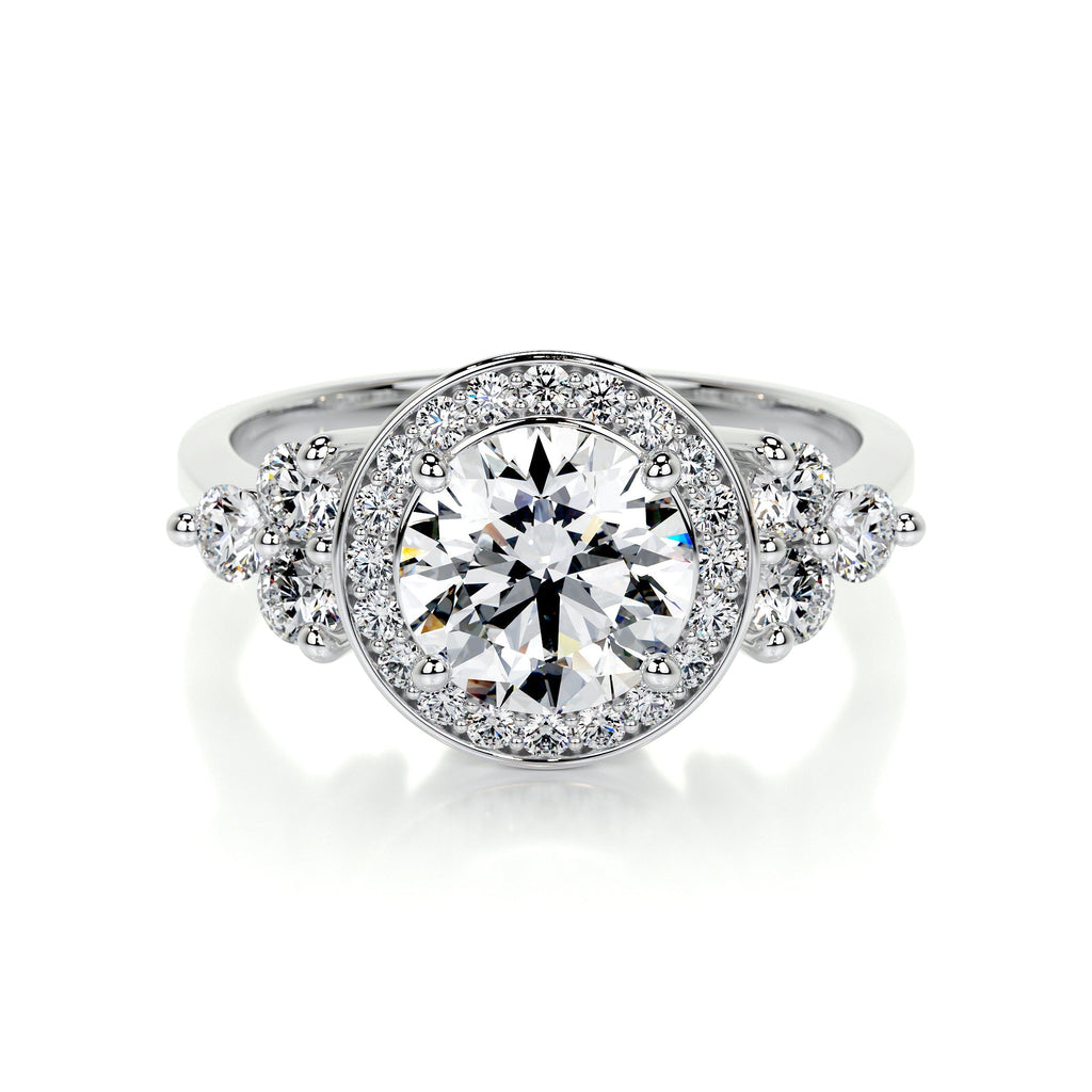 Ivy Vintage Lab Grown Diamond Ring -14K White Gold (RTS)