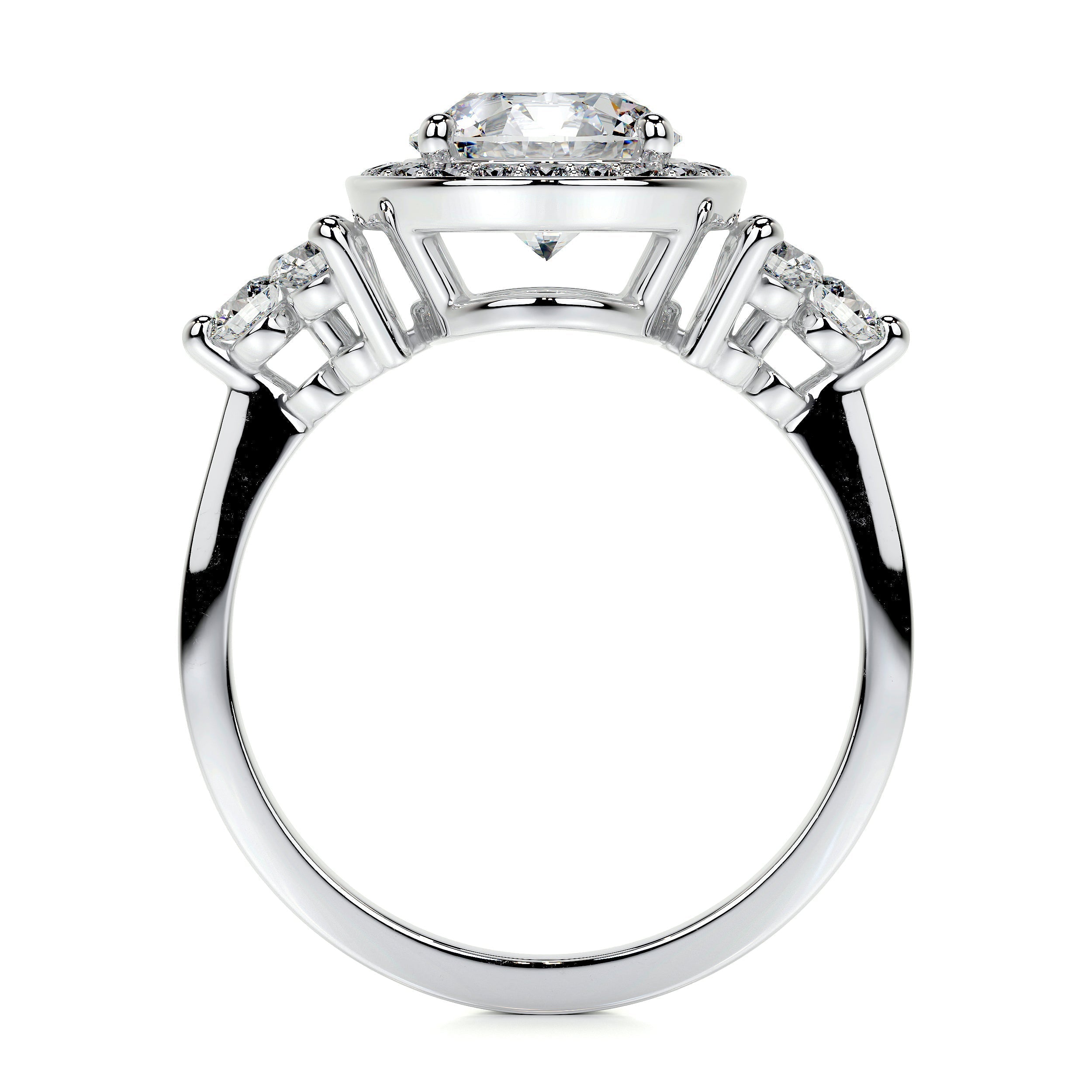 Ivy Vintage Lab Grown Diamond Ring -14K White Gold (RTS)