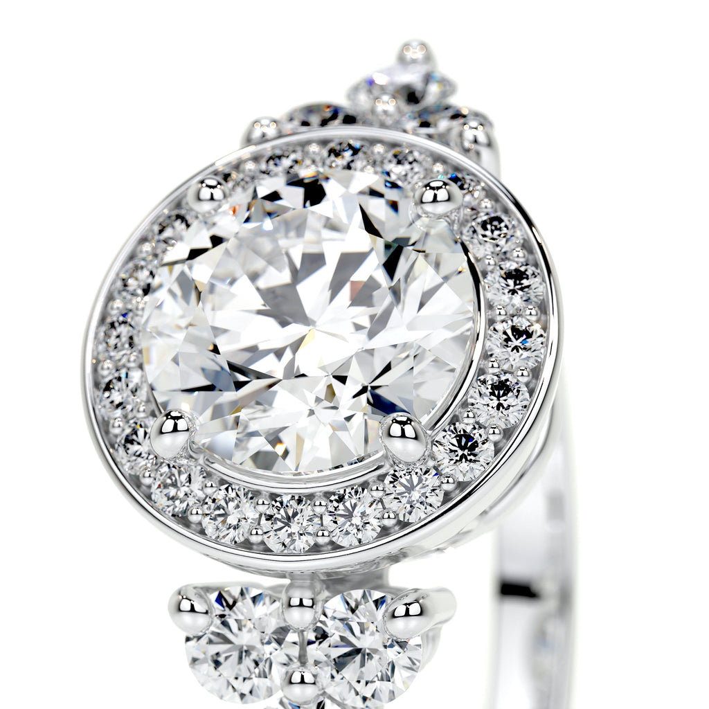 Ivy Vintage Lab Grown Diamond Ring -14K White Gold (RTS)
