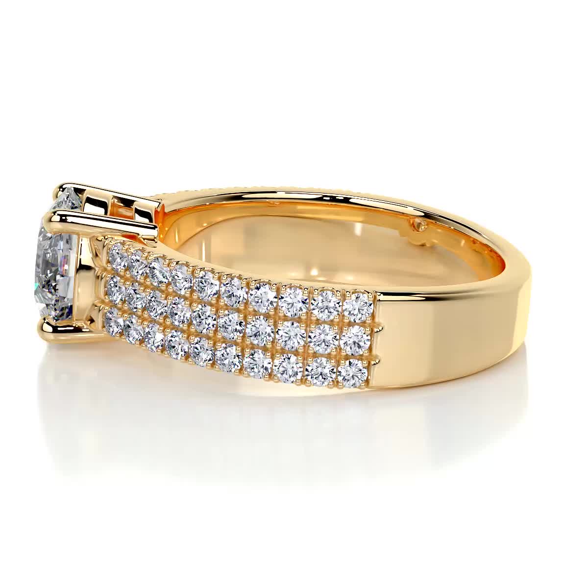 Jillian Lab Grown Diamond Ring -18K Yellow Gold (RTS)