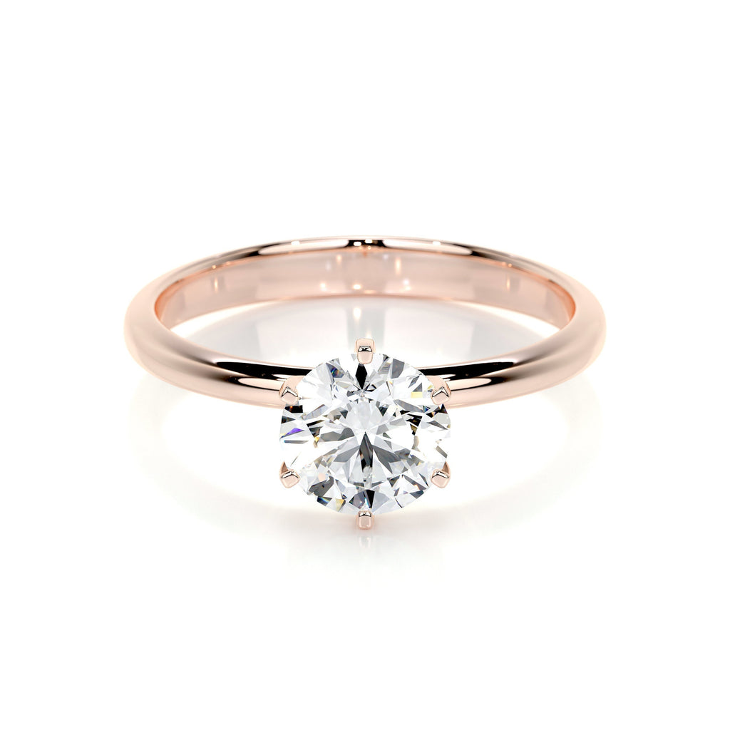 Samantha Lab Grown Diamond Ring -14K Rose Gold (RTS)