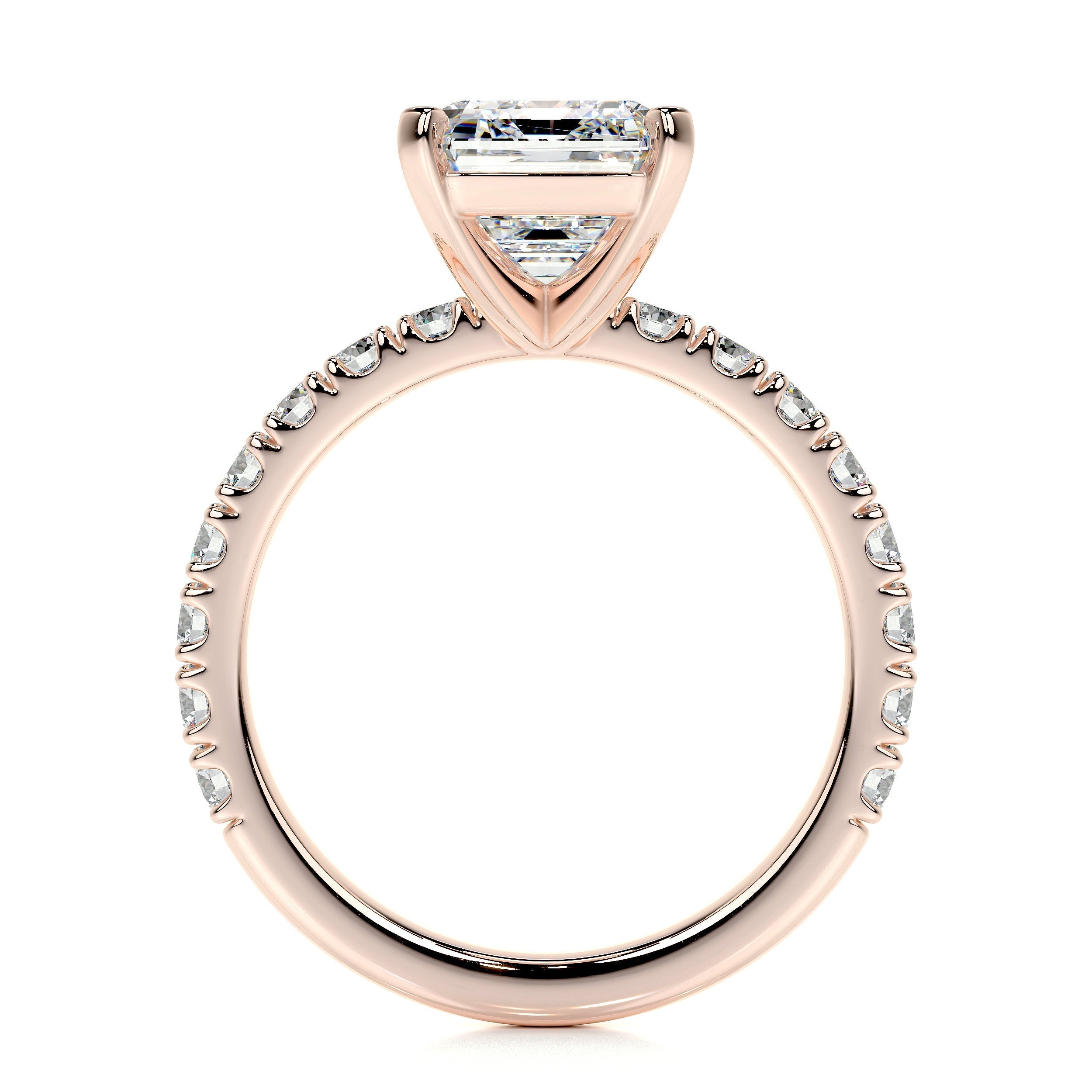 Royal Lab Grown Diamond Ring -14K Rose Gold (RTS)