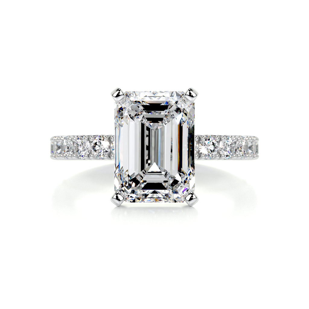 Royal Diamond Engagement Ring -14K White Gold (RTS)