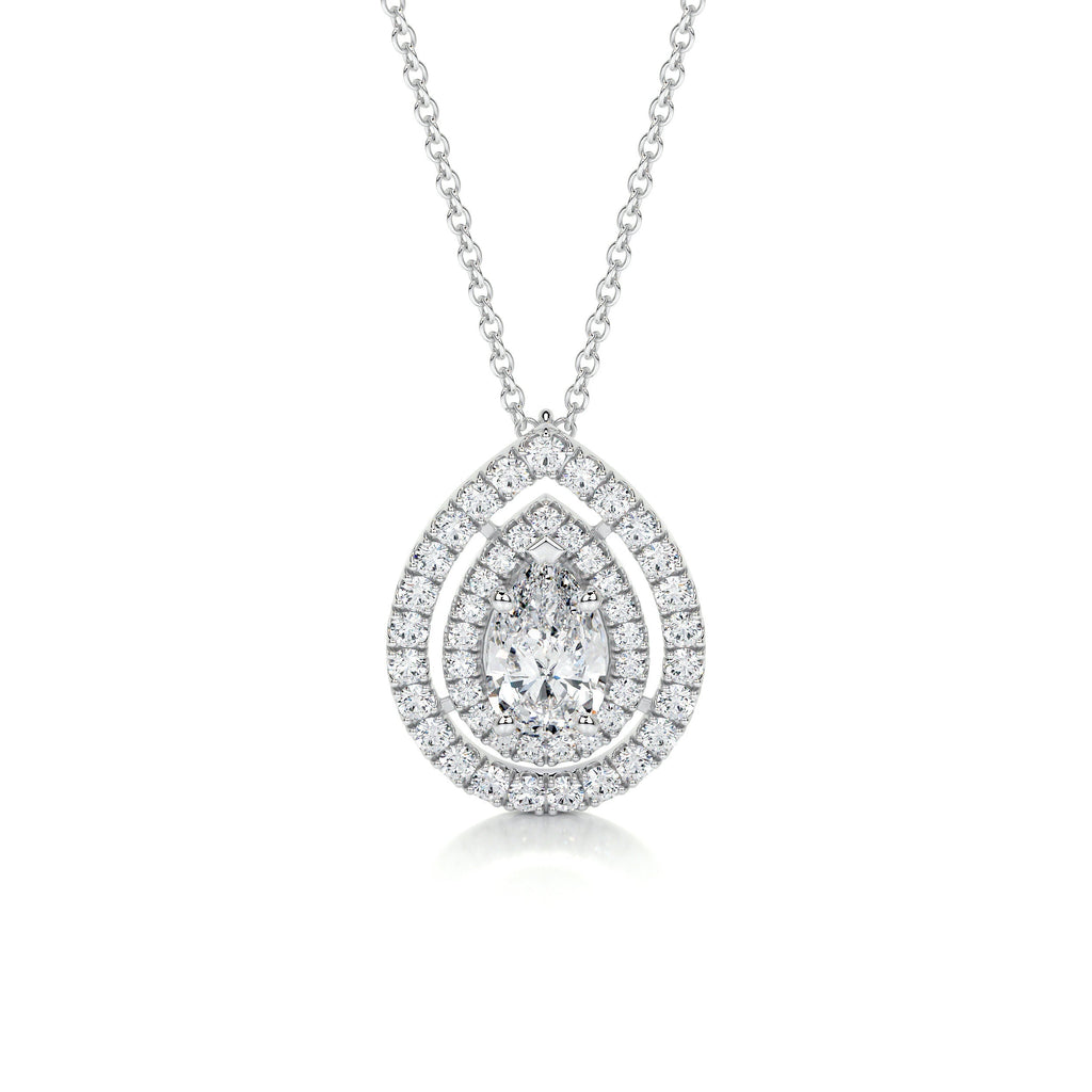 Averi Lab Grown Diamond Pendant -14K White Gold (RTS)