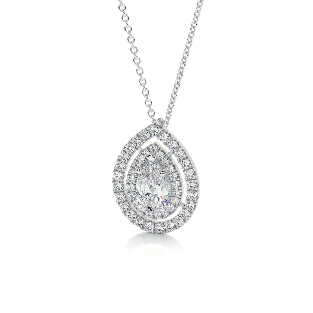 Averi Lab Grown Diamond Pendant -14K White Gold (RTS)