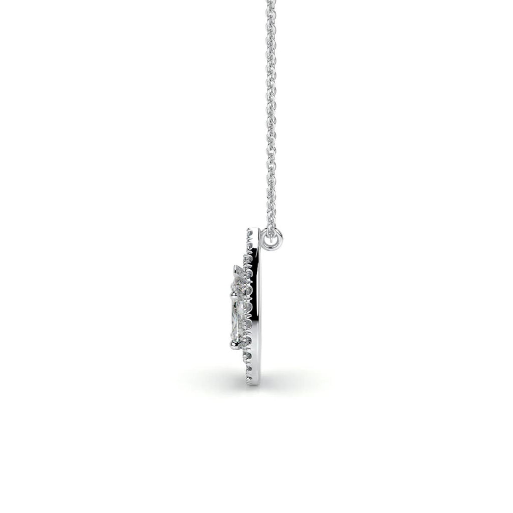 Averi Lab Grown Diamond Pendant -14K White Gold (RTS)