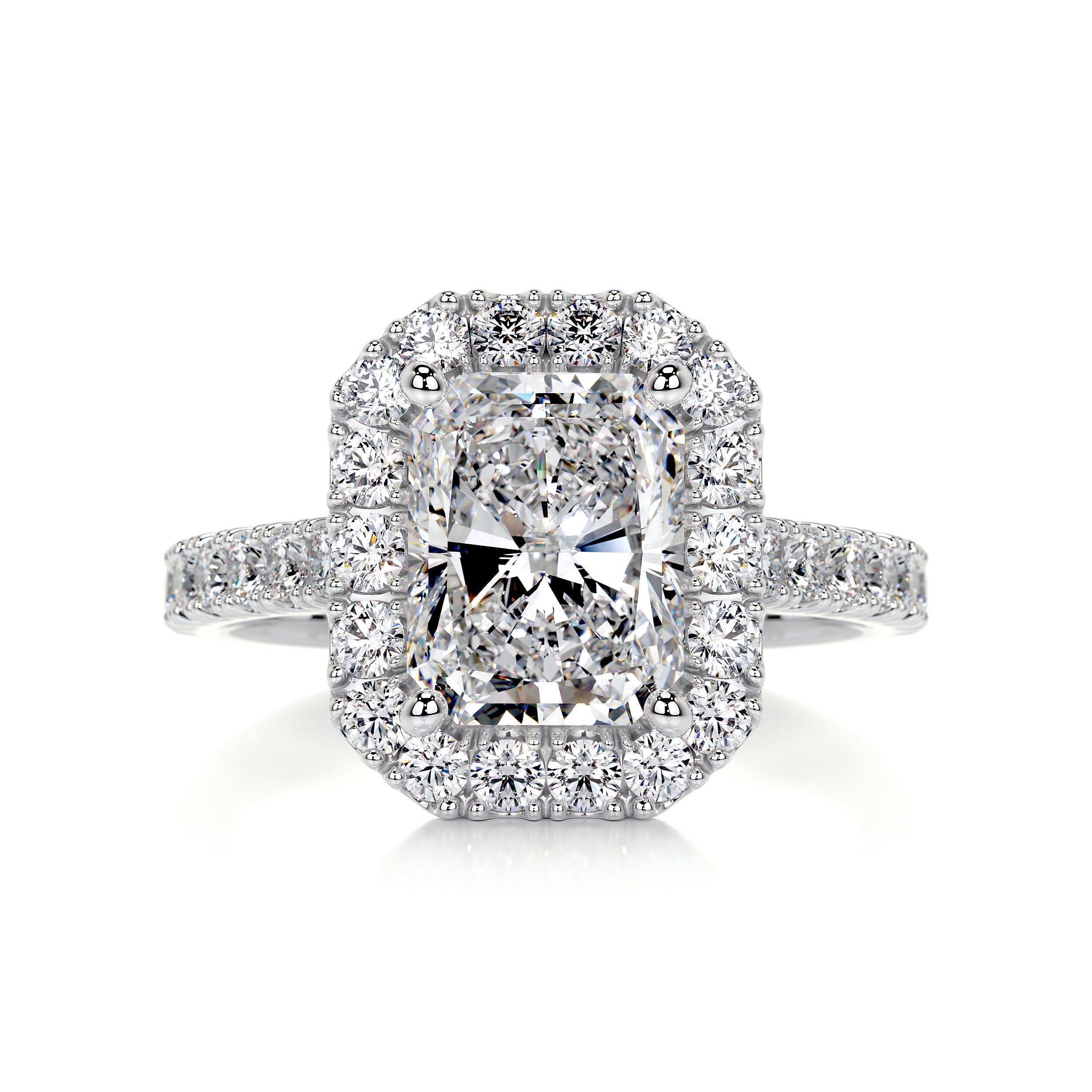 Andrea Diamond Engagement Ring -14K White Gold (RTS)