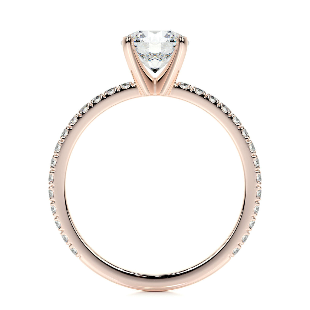 Stephanie Lab Grown Diamond Ring -14K Rose Gold (RTS)