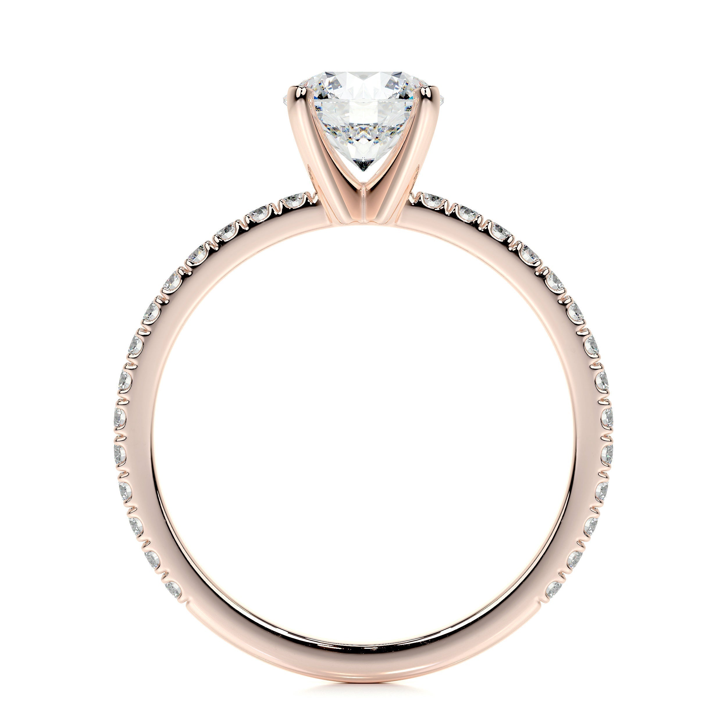 Stephanie Lab Grown Diamond Ring -14K Rose Gold (RTS)