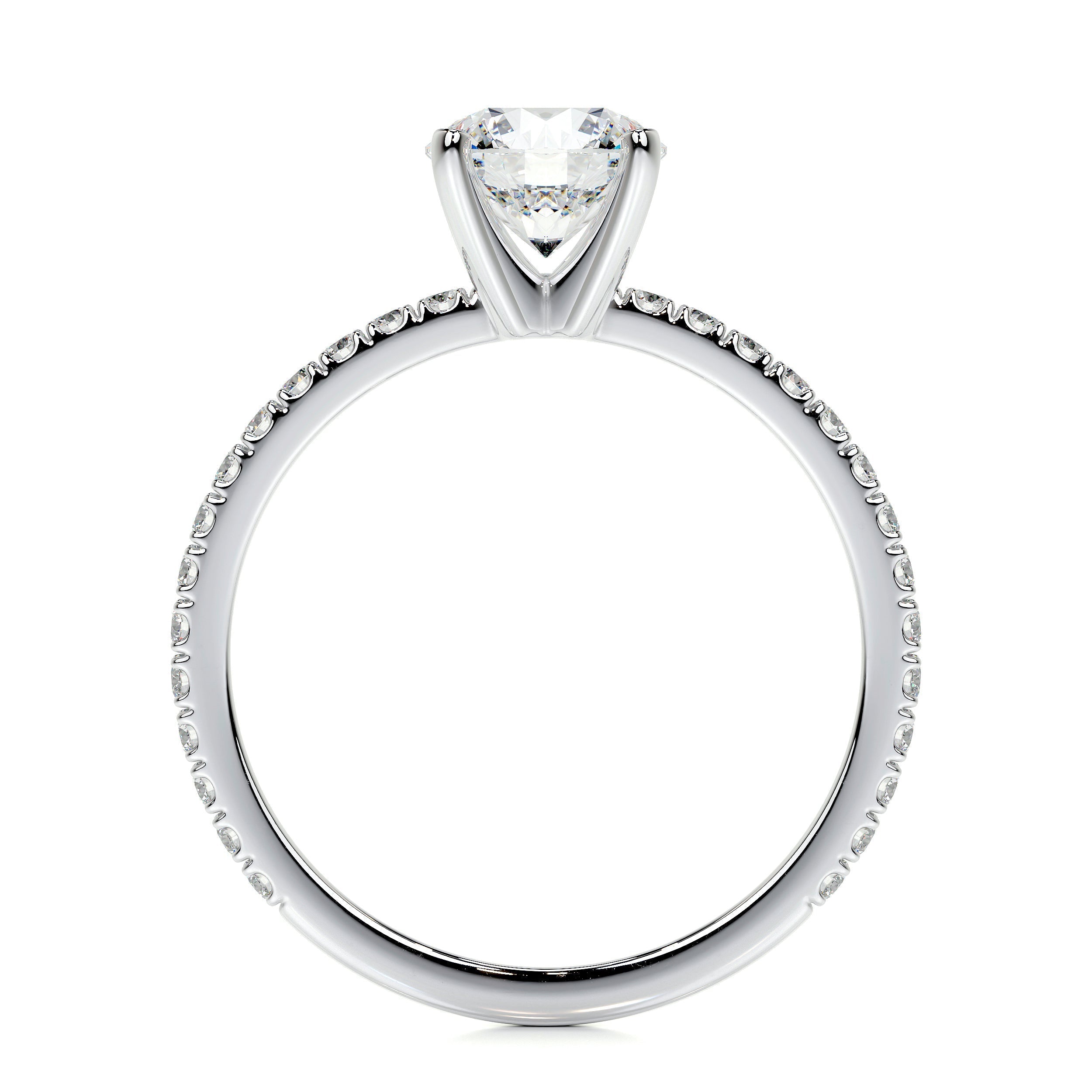 Stephanie Lab Grown Diamond Ring -14K White Gold (RTS)