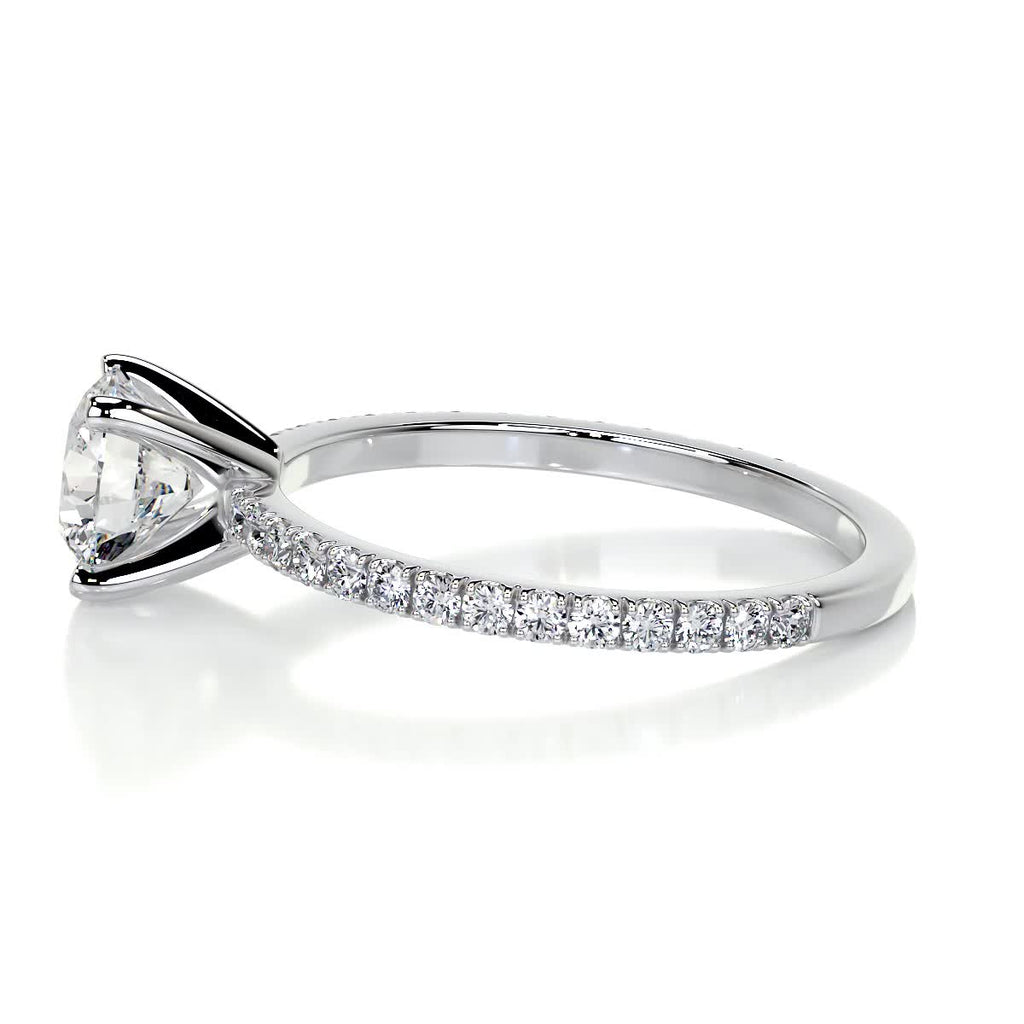 Stephanie Diamond Engagement Ring -14K White Gold (RTS)