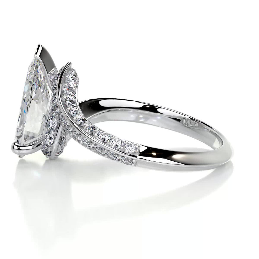 Sabrina Diamond Engagement Ring -14K White Gold (RTS)