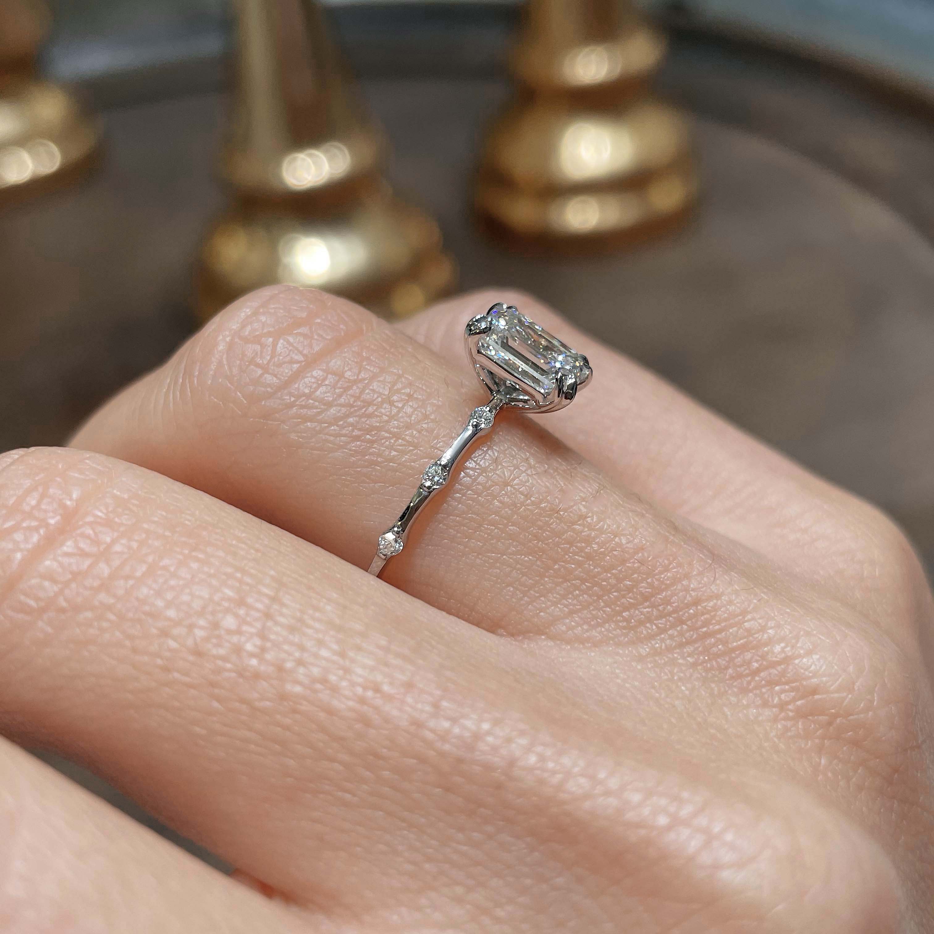 Wilma Lab Grown Diamond Ring -14K White Gold (RTS)
